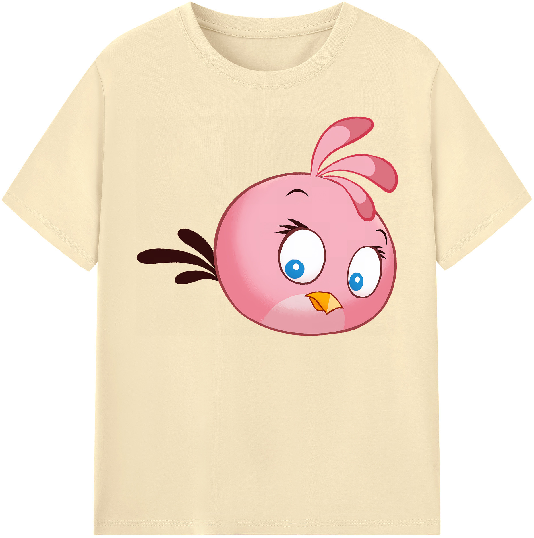（画像用） Angry Birds アングリーバード 綿100％半袖Tシャツ（フロントプリント）