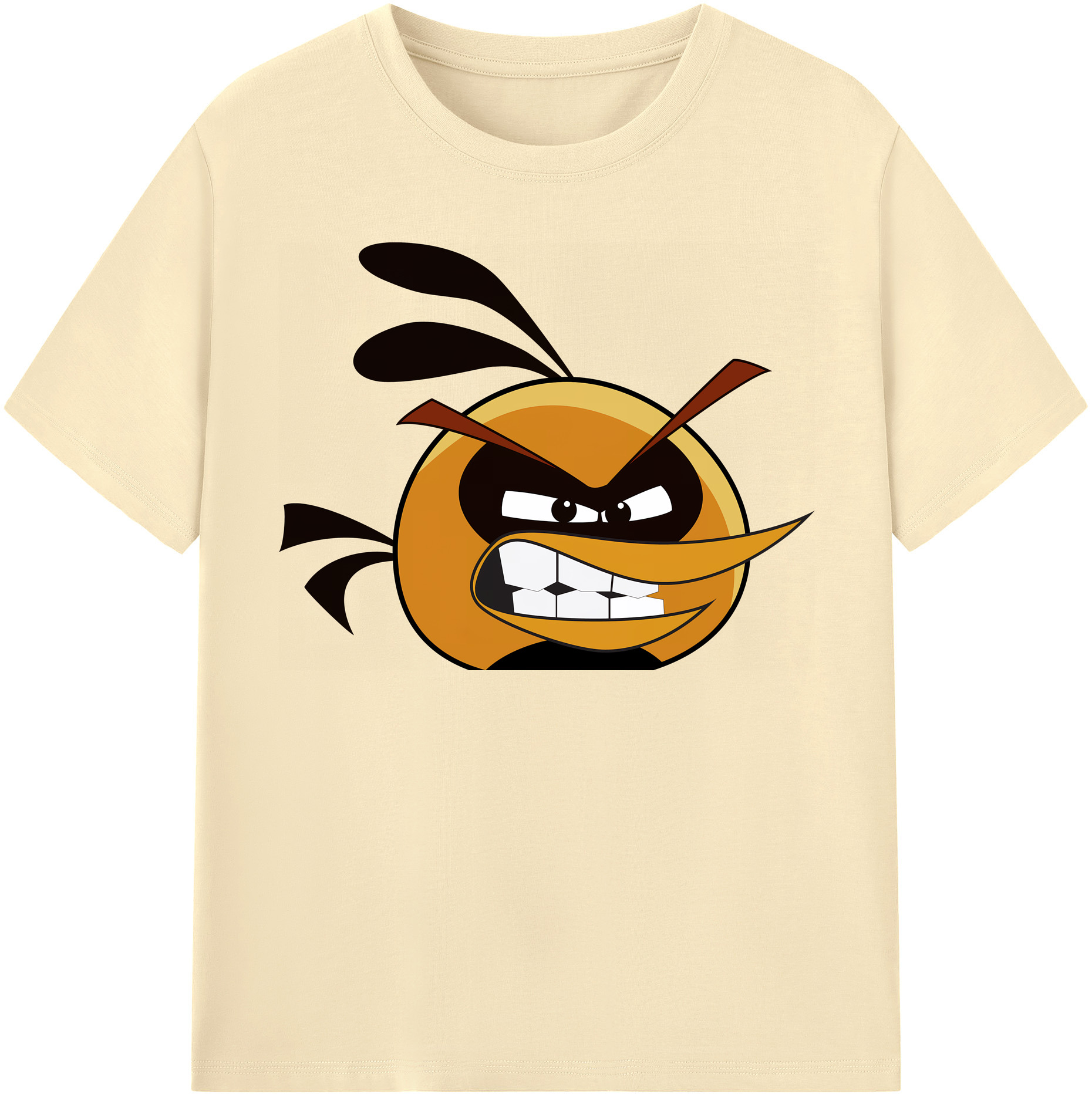 （画像用） Angry Birds アングリーバード 綿100％半袖Tシャツ（フロントプリント）
