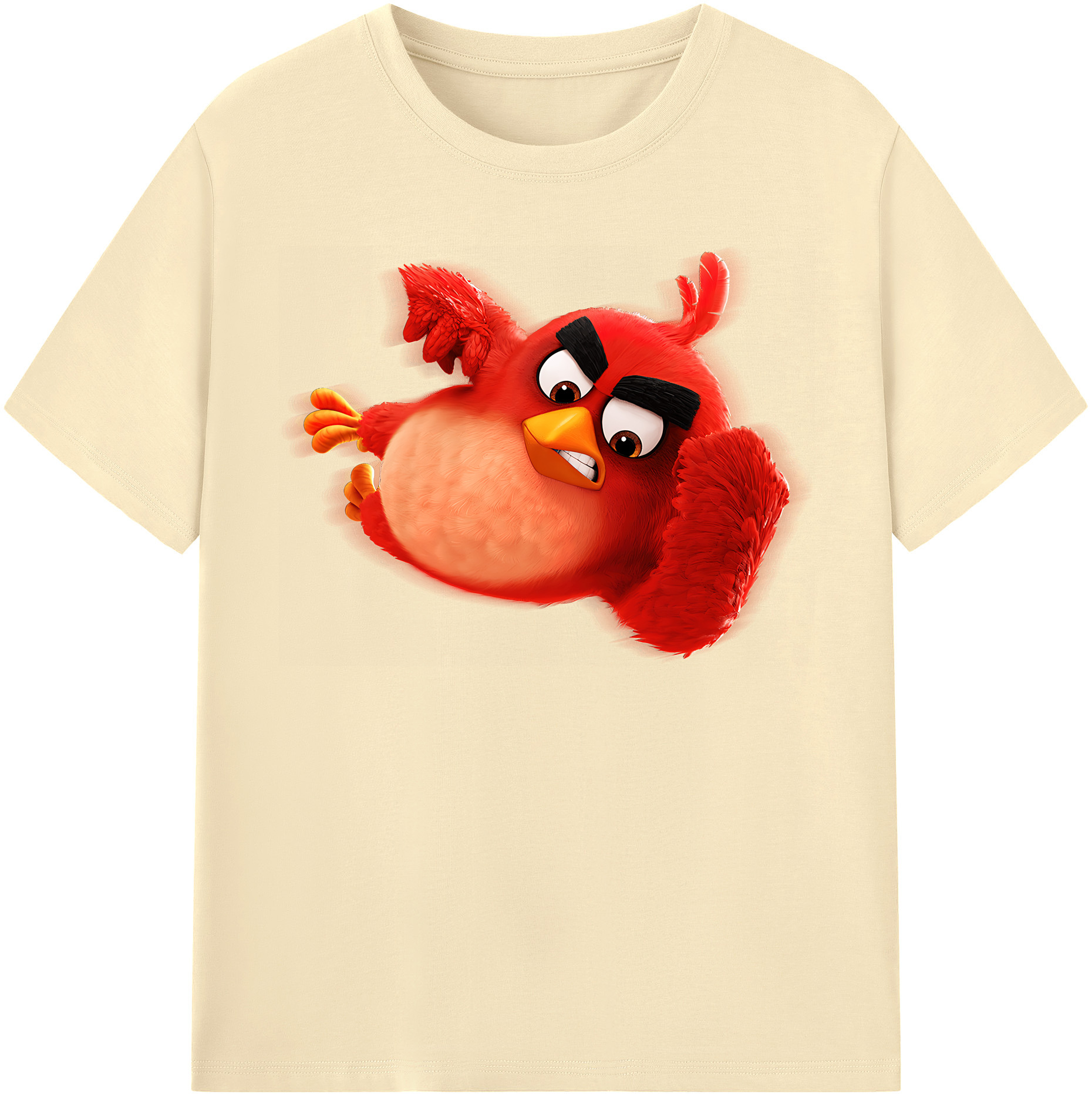 （画像用） Angry Birds アングリーバード 綿100％半袖Tシャツ（フロントプリント）