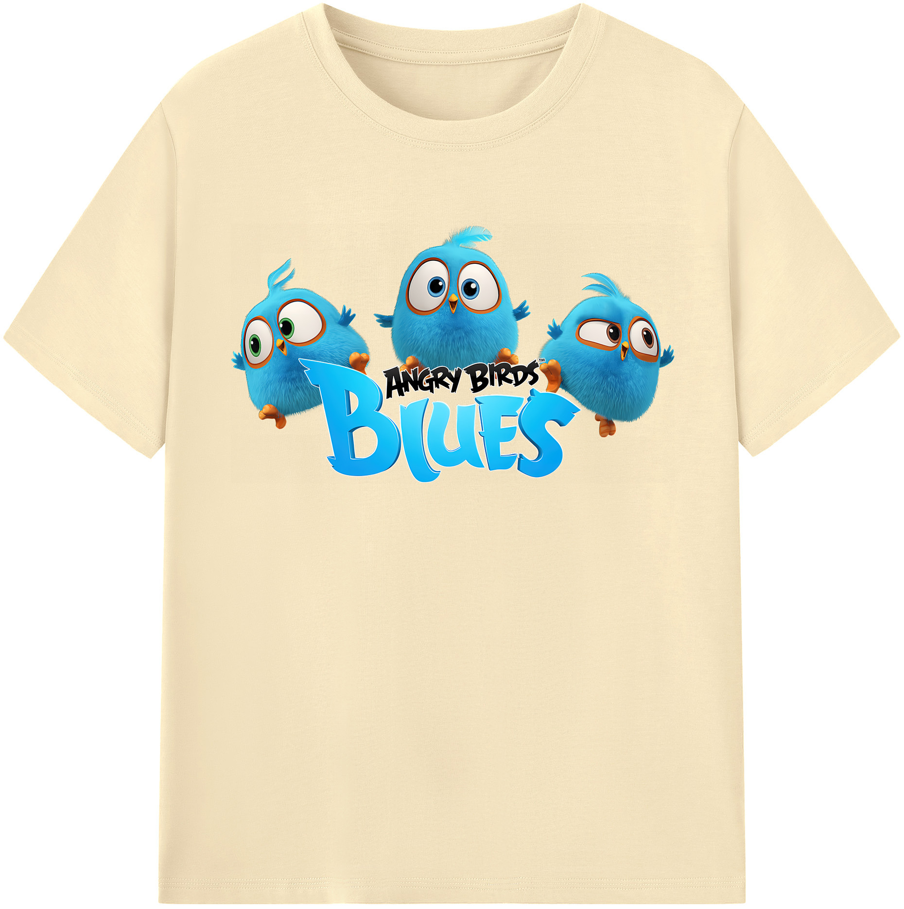 （画像用） Angry Birds アングリーバード 綿100％半袖Tシャツ（フロントプリント）