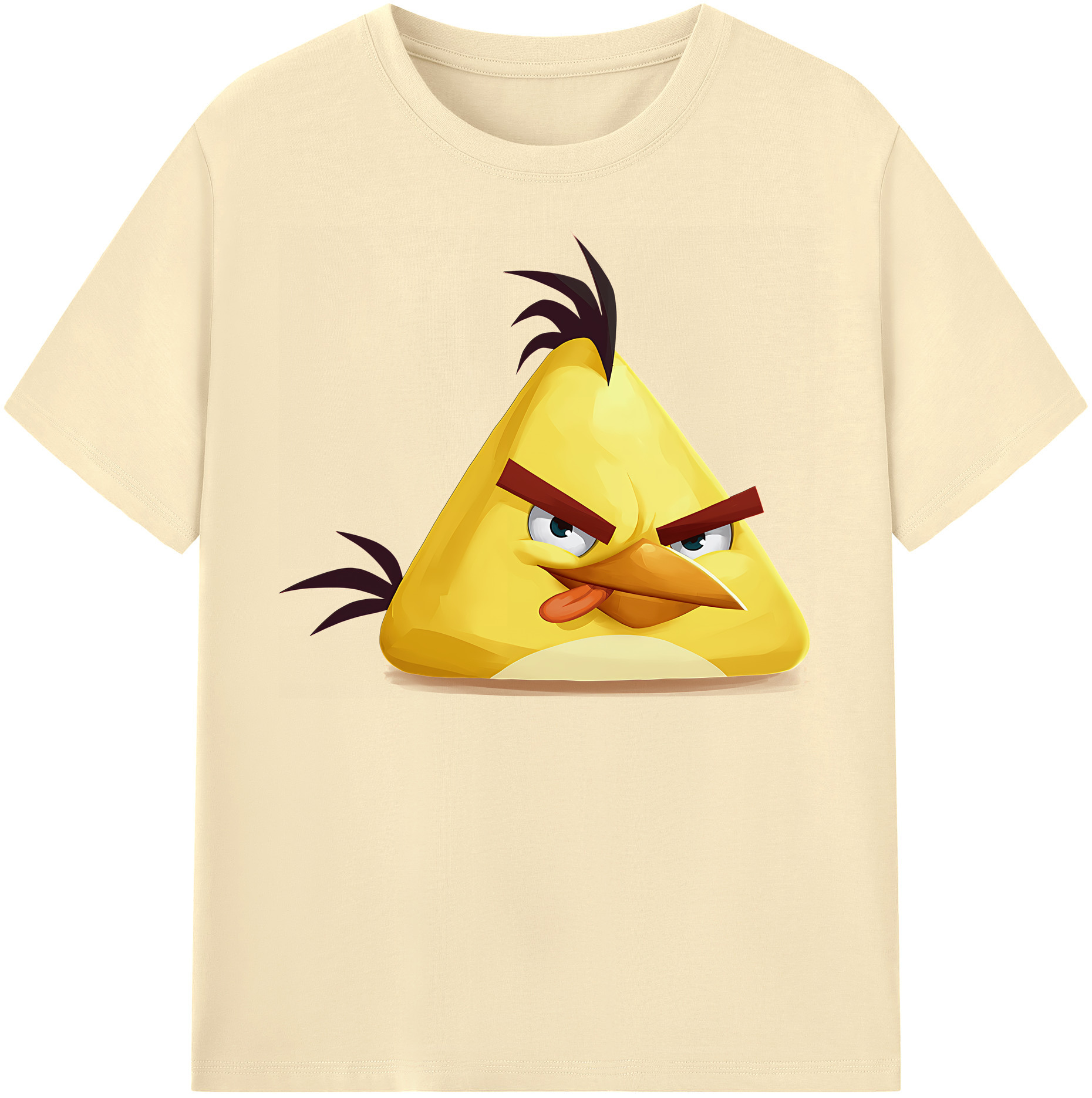 （画像用） Angry Birds アングリーバード 綿100％半袖Tシャツ（フロントプリント）