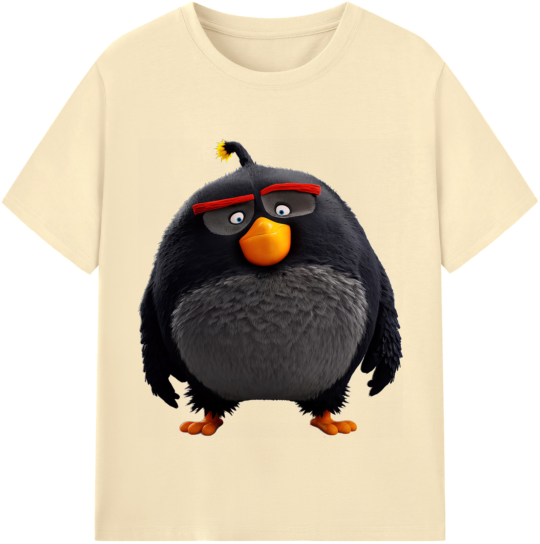 （画像用） Angry Birds アングリーバード 綿100％半袖Tシャツ（フロントプリント）
