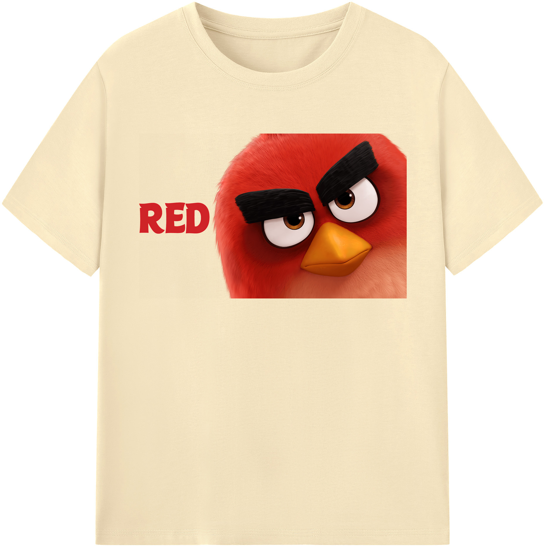 （画像用） Angry Birds アングリーバード 綿100％半袖Tシャツ（フロントプリント）