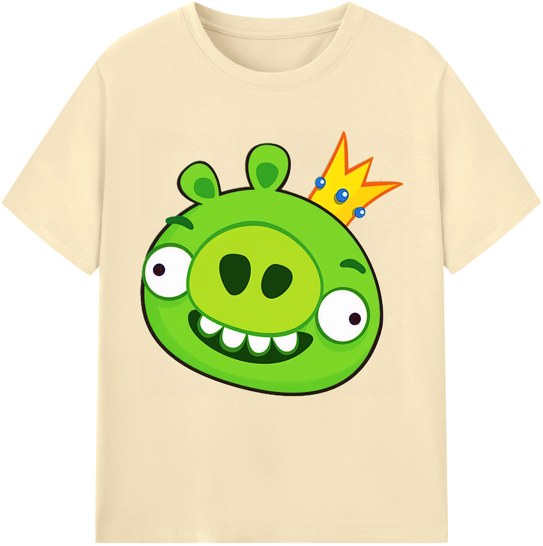 （画像用） Angry Birds アングリーバード 綿100％半袖Tシャツ（フロントプリント）