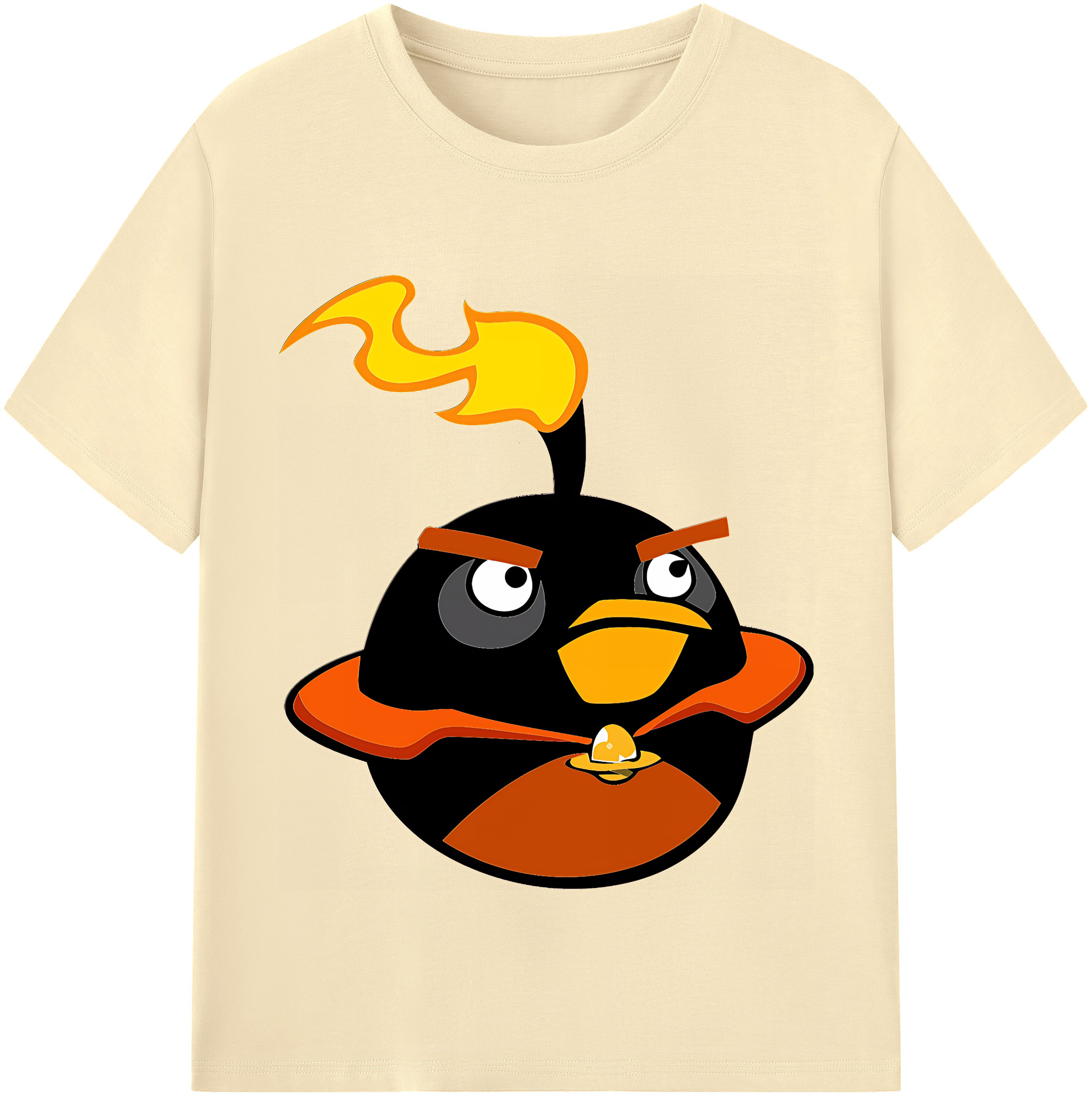 （画像用） Angry Birds アングリーバード 綿100％半袖Tシャツ（フロントプリント）