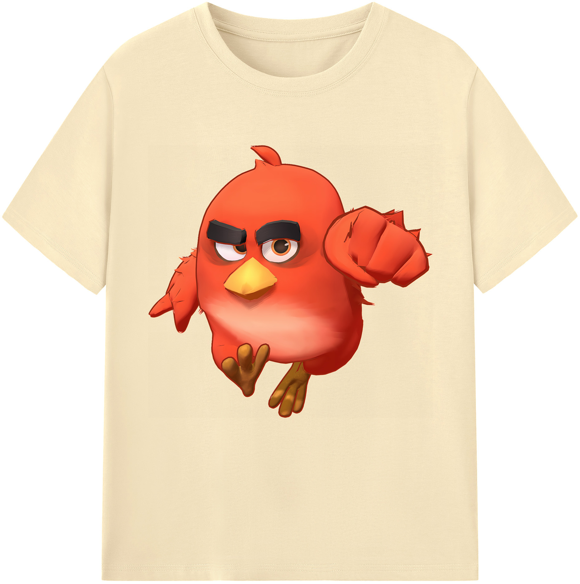 （画像用） Angry Birds アングリーバード 綿100％半袖Tシャツ（フロントプリント）