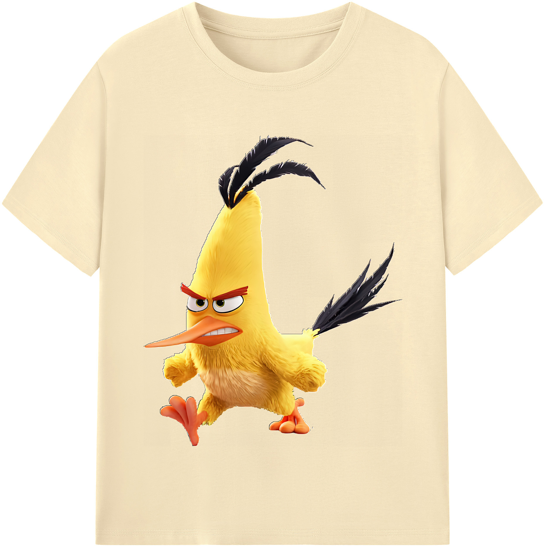 （画像用） Angry Birds アングリーバード 綿100％半袖Tシャツ（フロントプリント）