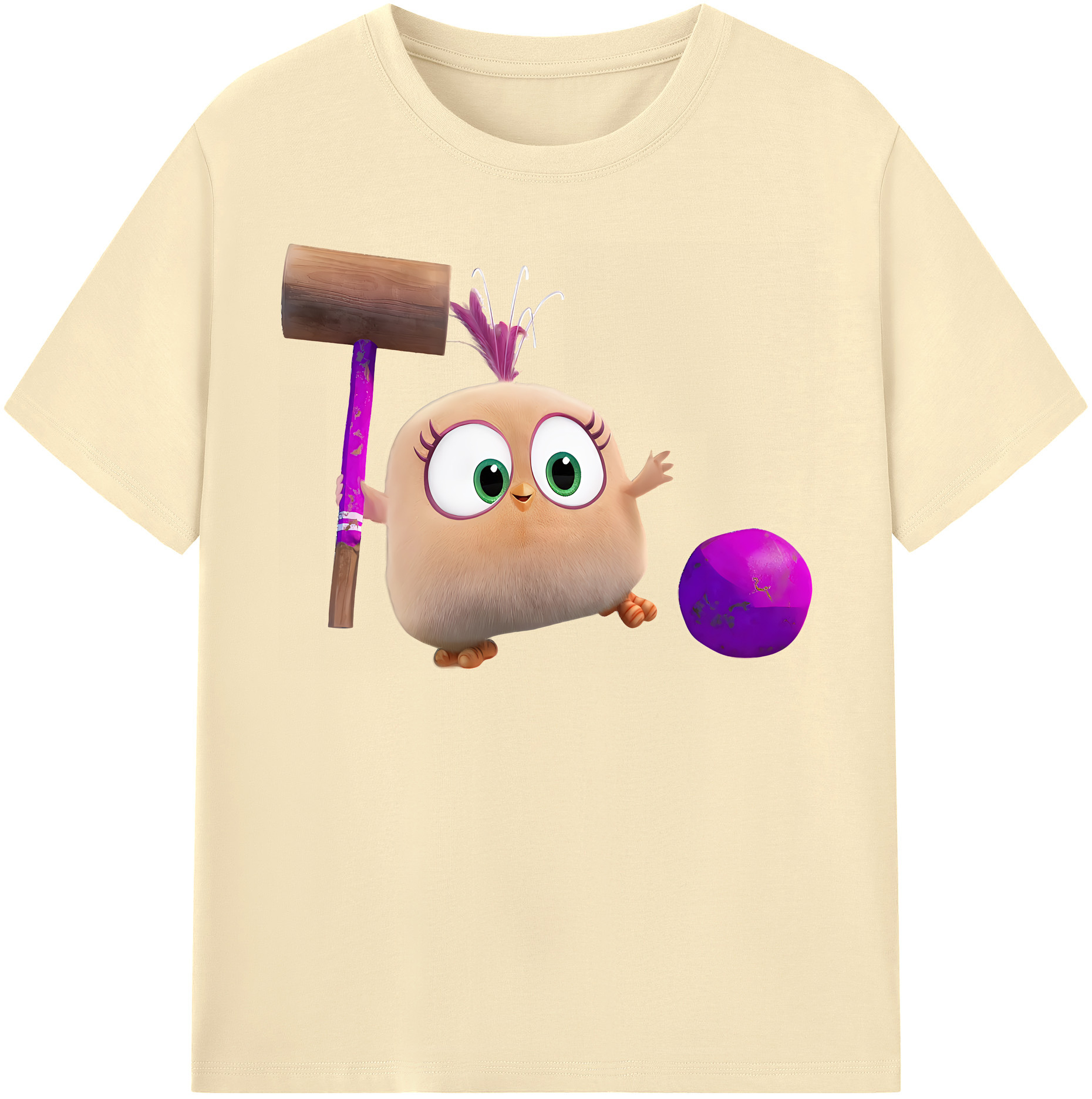 （画像用） Angry Birds アングリーバード 綿100％半袖Tシャツ（フロントプリント）