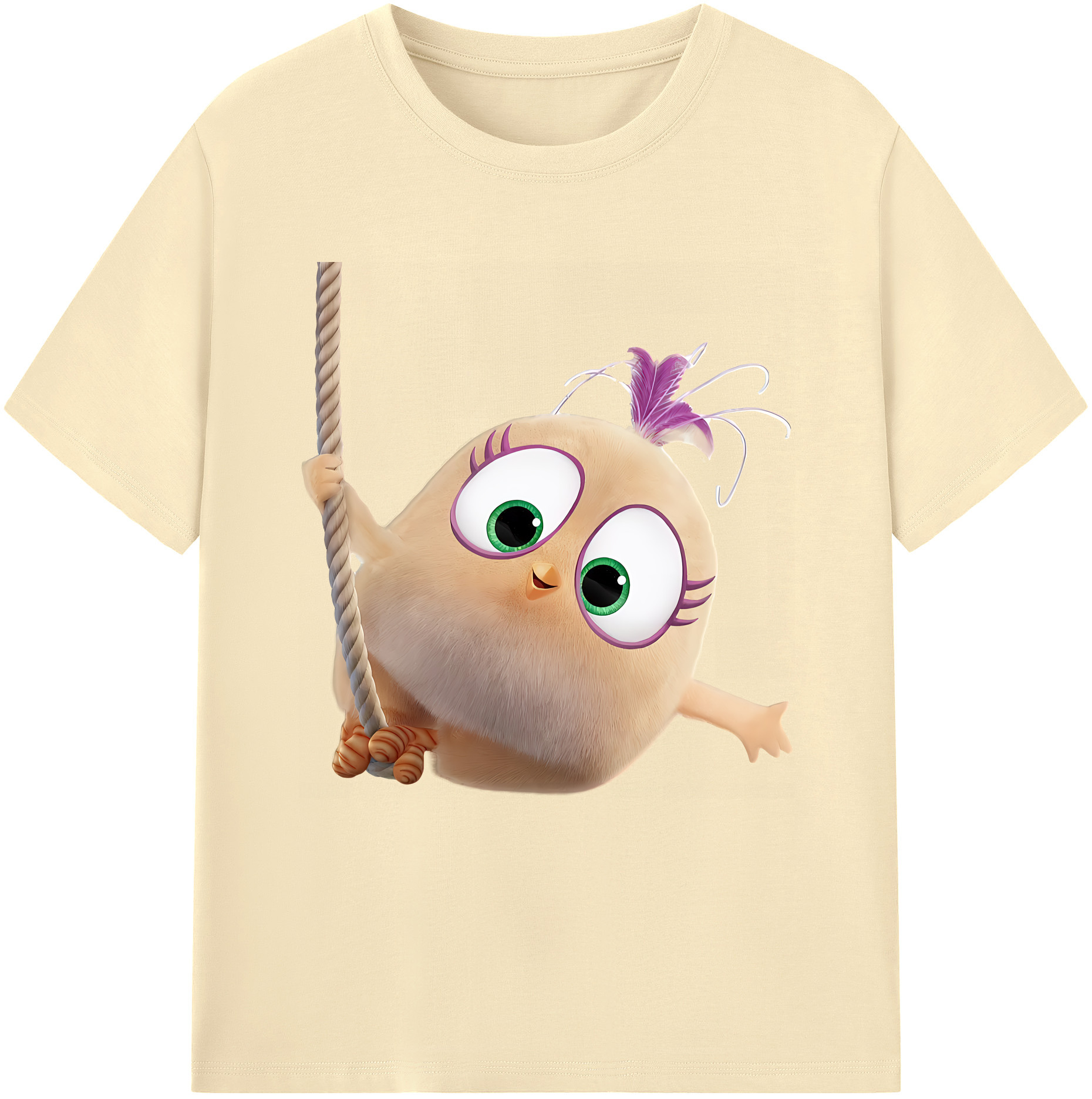 （画像用） Angry Birds アングリーバード 綿100％半袖Tシャツ（フロントプリント）