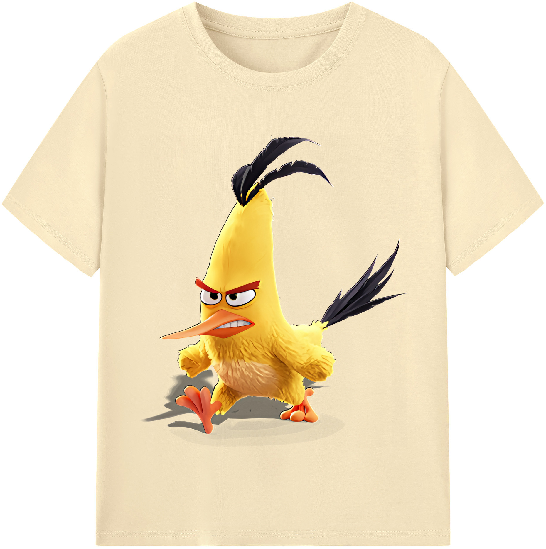 （画像用） Angry Birds アングリーバード 綿100％半袖Tシャツ（フロントプリント）