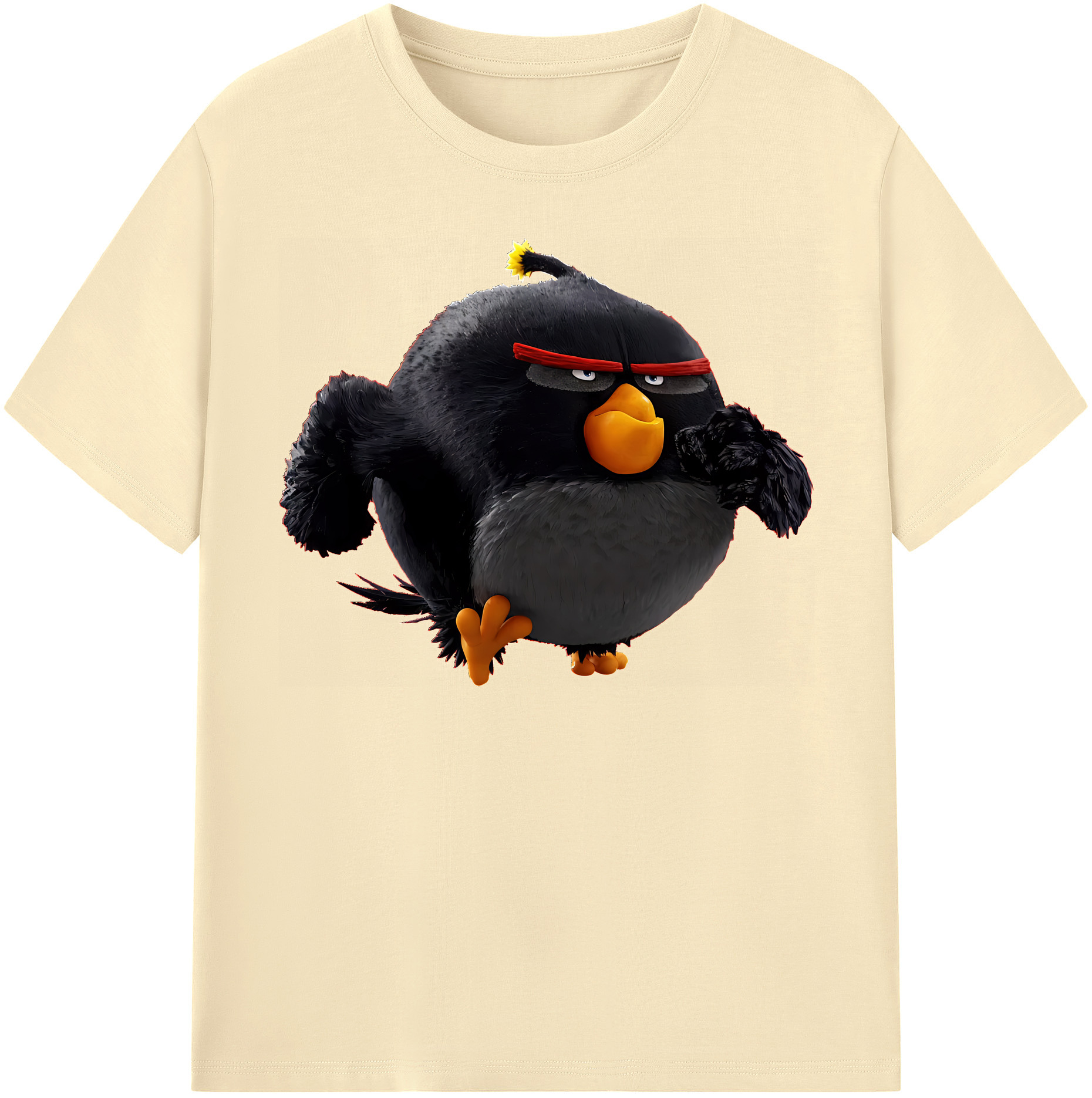 （画像用） Angry Birds アングリーバード 綿100％半袖Tシャツ（フロントプリント）
