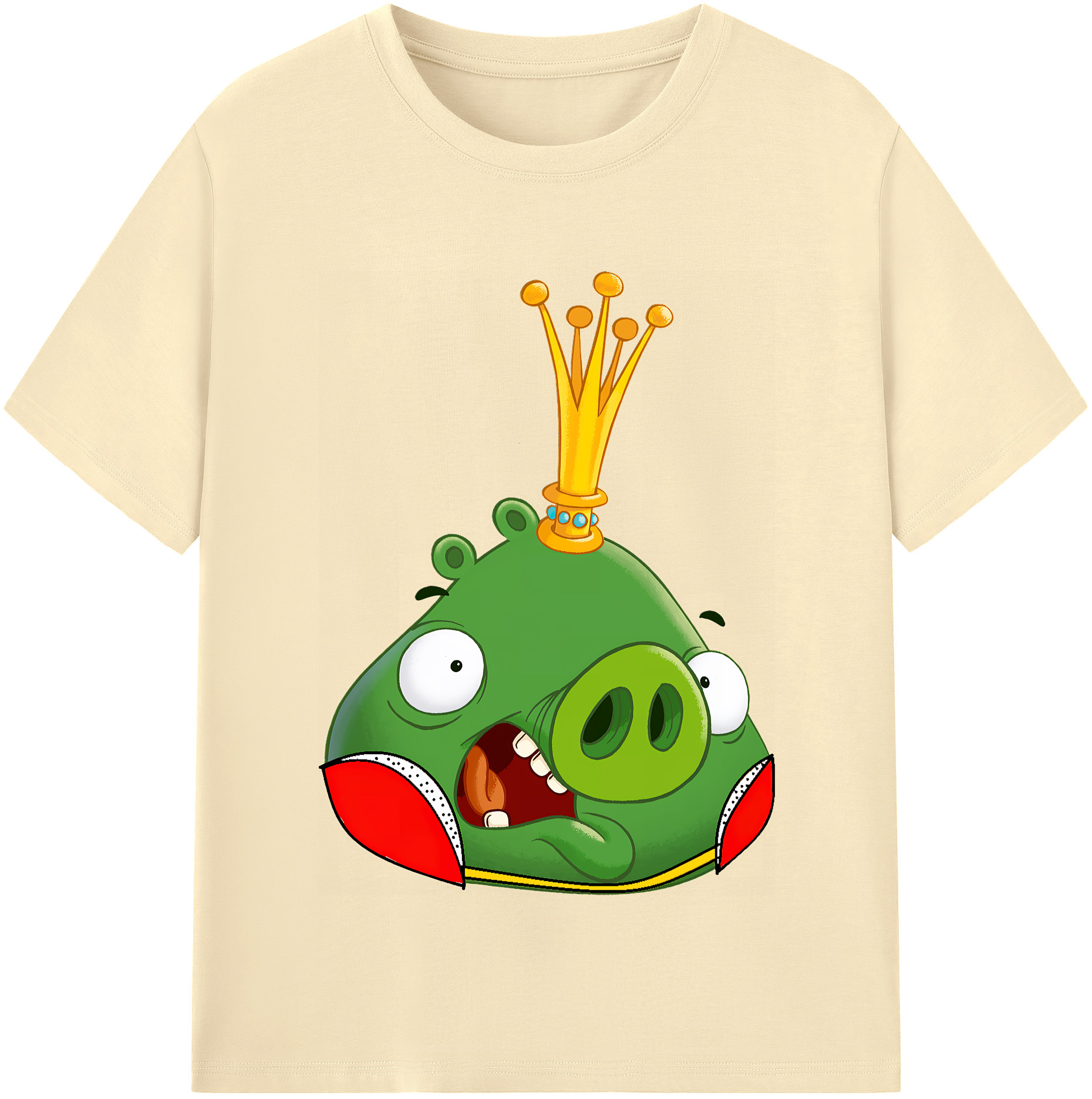 （画像用） Angry Birds アングリーバード 綿100％半袖Tシャツ（フロントプリント）