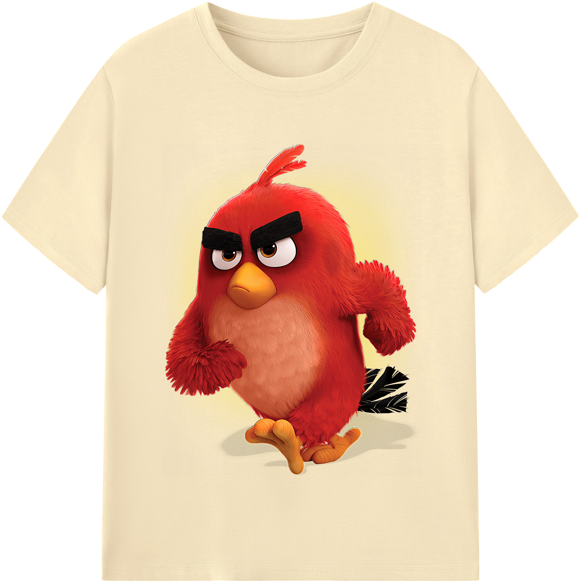 （画像用） Angry Birds アングリーバード 綿100％半袖Tシャツ（フロントプリント）