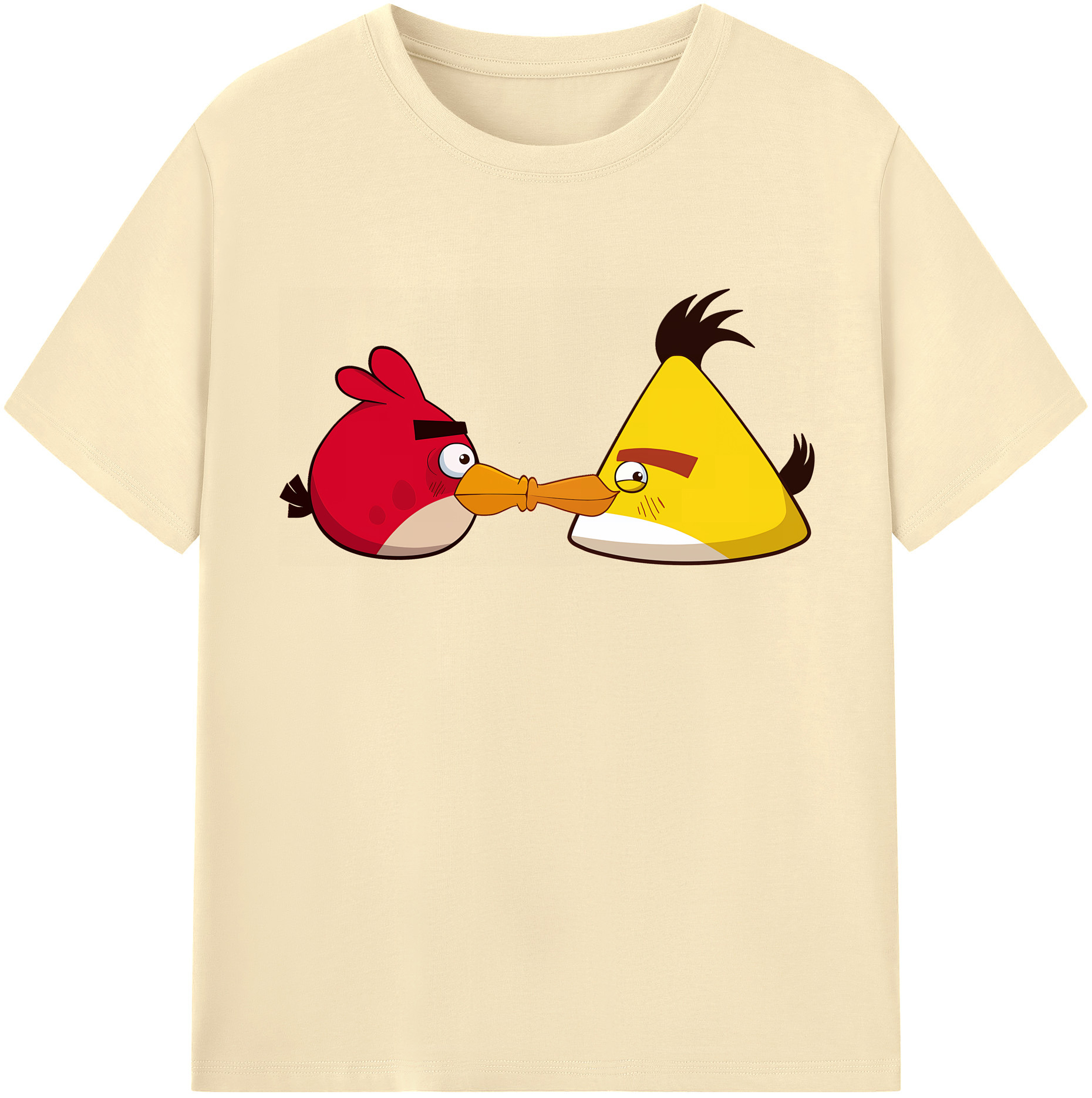 （画像用） Angry Birds アングリーバード 綿100％半袖Tシャツ（フロントプリント）