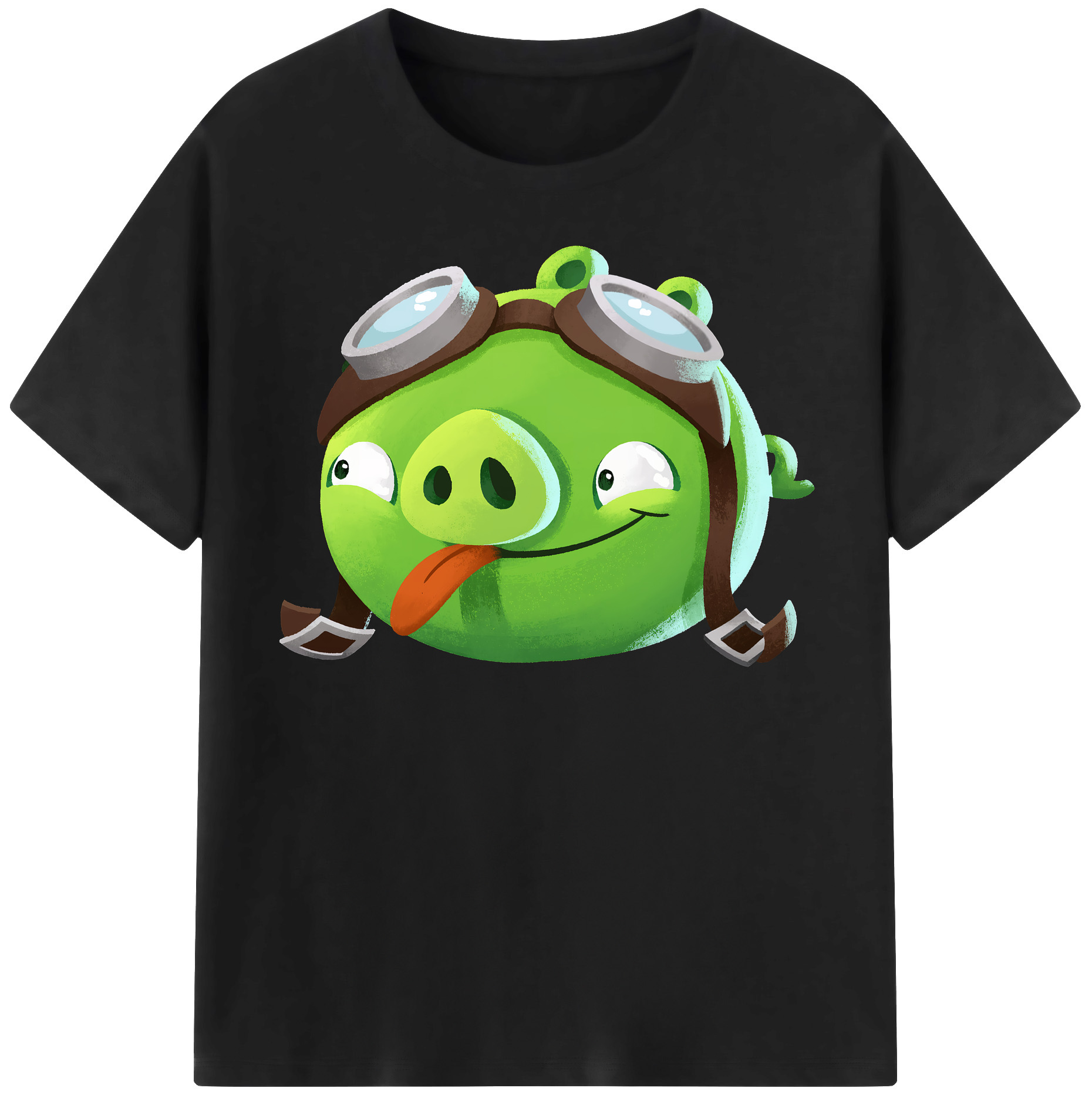 （画像用） Angry Birds アングリーバード 綿100％半袖Tシャツ（フロントプリント）