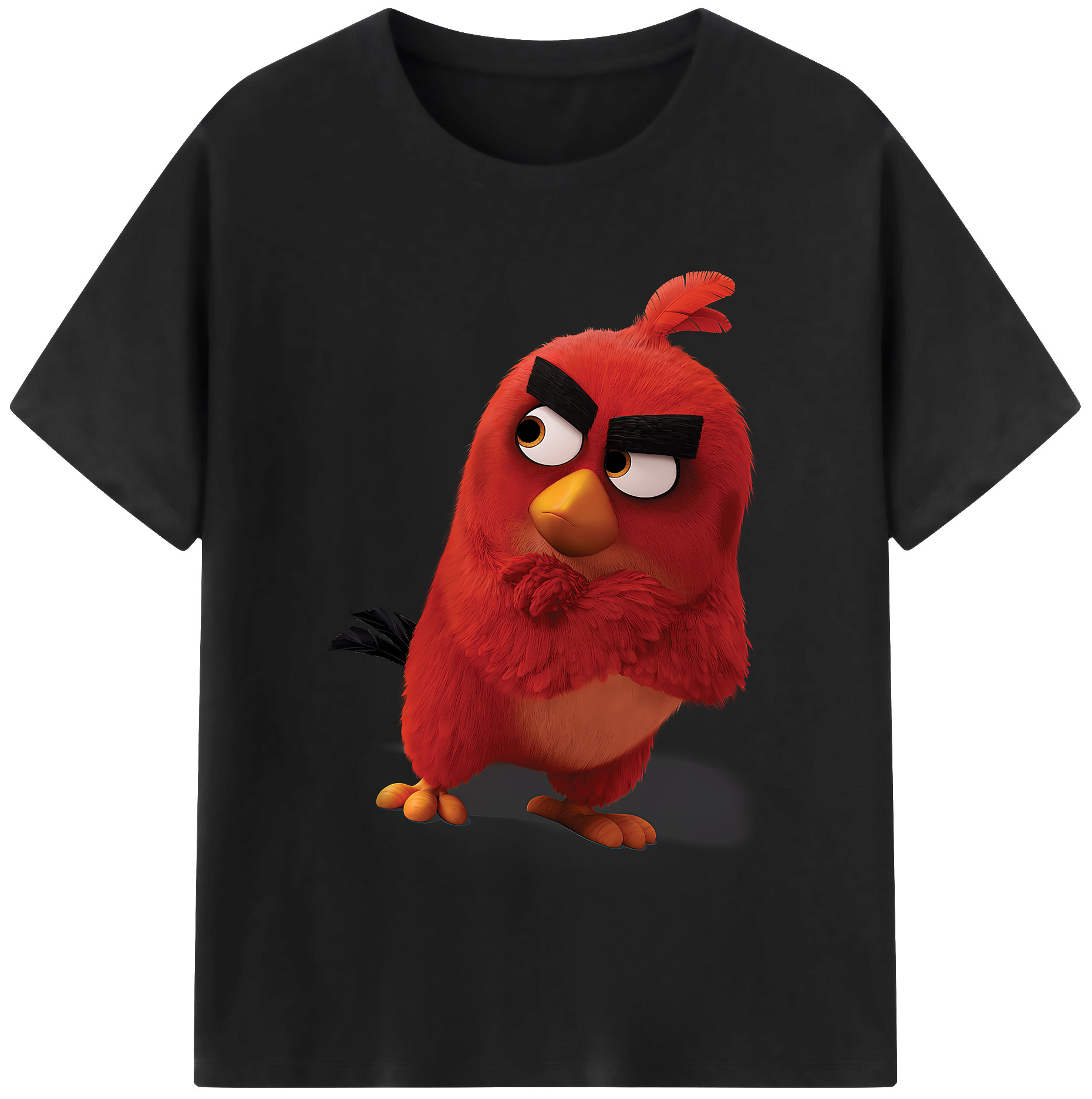 （画像用） Angry Birds アングリーバード 綿100％半袖Tシャツ（フロントプリント）