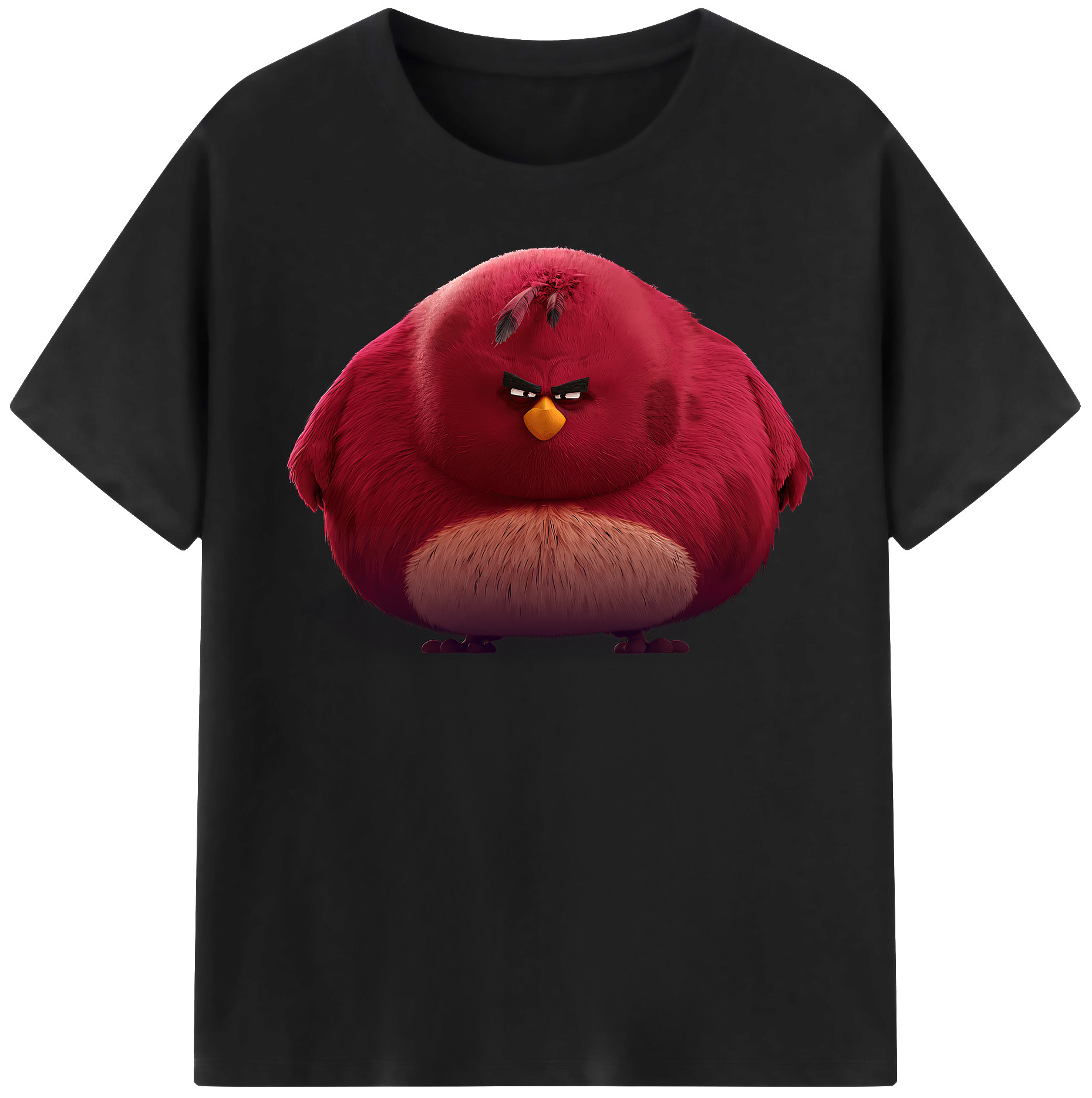 （画像用） Angry Birds アングリーバード 綿100％半袖Tシャツ（フロントプリント）