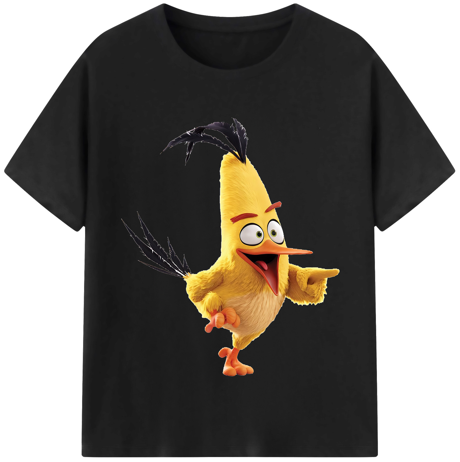 （画像用） Angry Birds アングリーバード 綿100％半袖Tシャツ（フロントプリント）