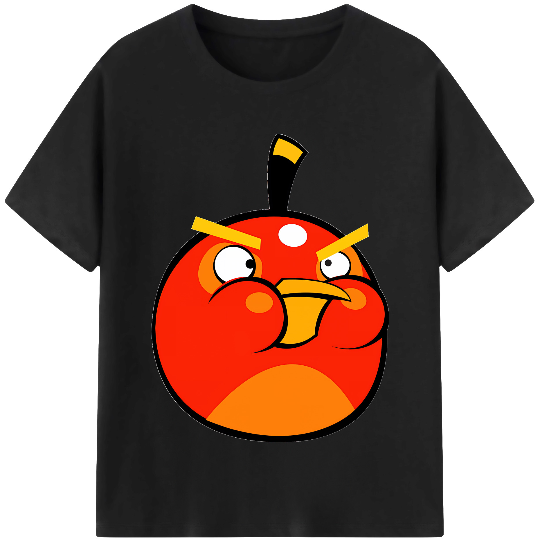 （画像用） Angry Birds アングリーバード 綿100％半袖Tシャツ（フロントプリント）