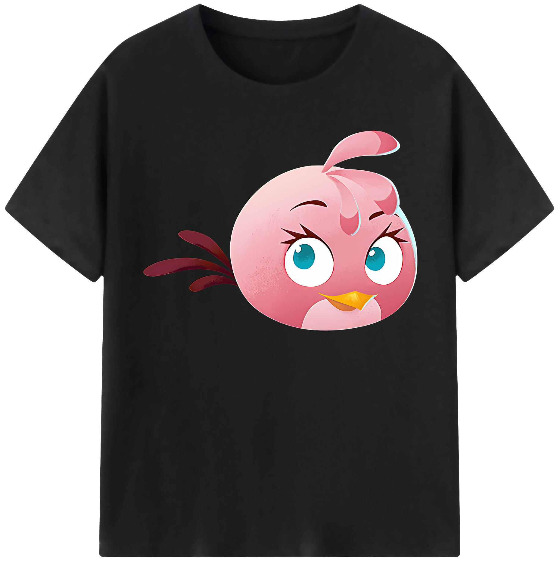 （画像用） Angry Birds アングリーバード 綿100％半袖Tシャツ（フロントプリント）