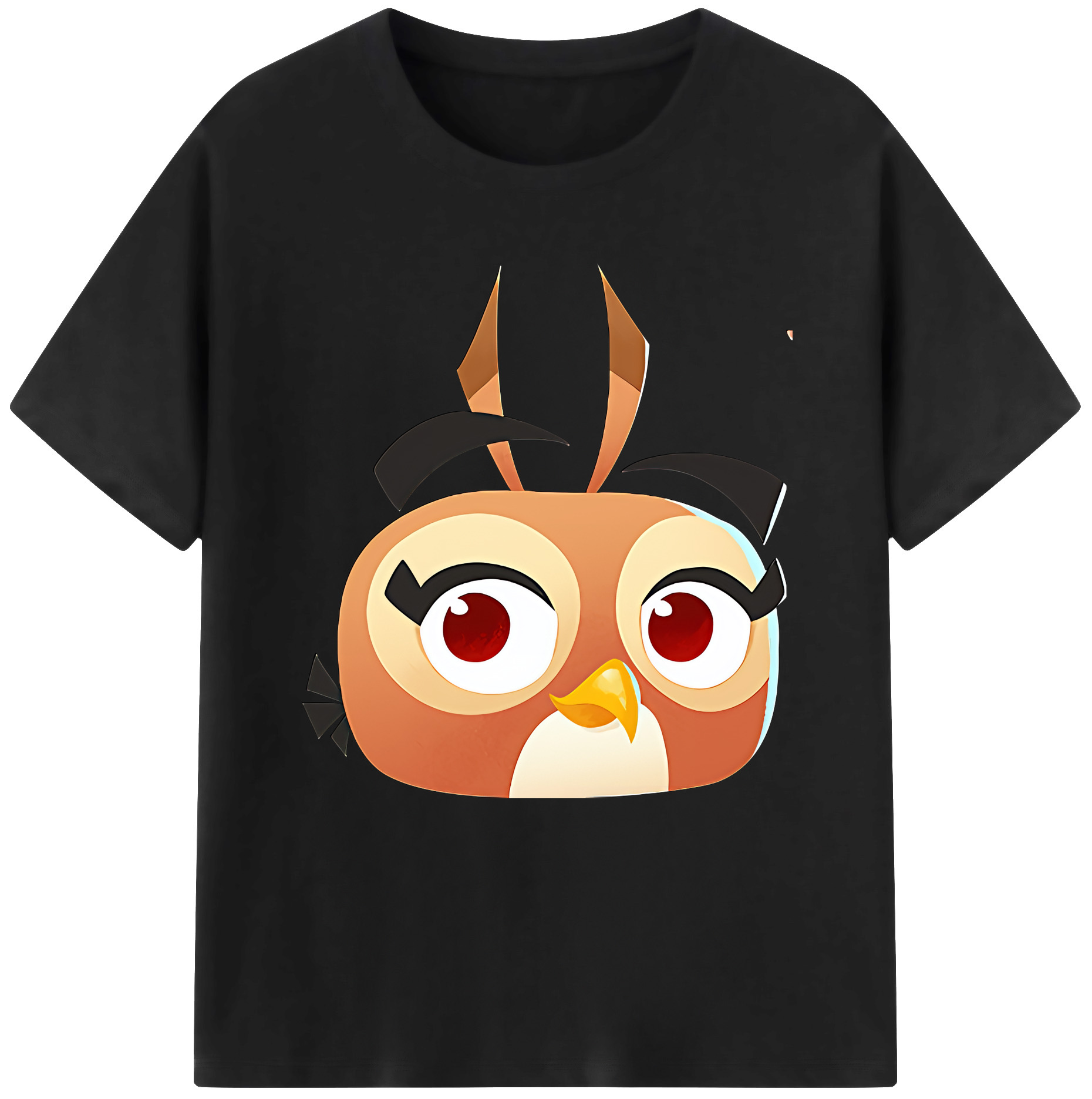 （画像用） Angry Birds アングリーバード 綿100％半袖Tシャツ（フロントプリント）