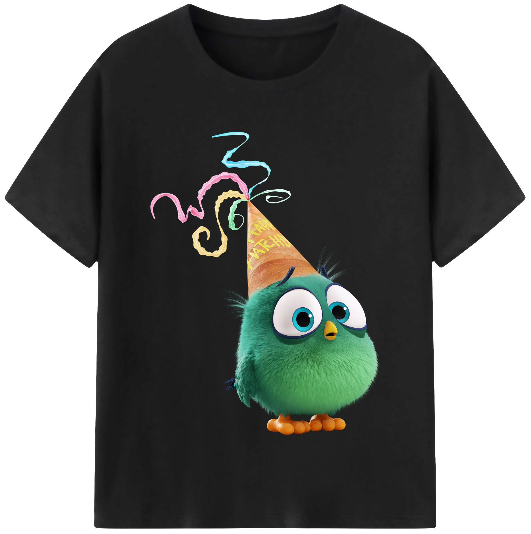 （画像用） Angry Birds アングリーバード 綿100％半袖Tシャツ（フロントプリント）