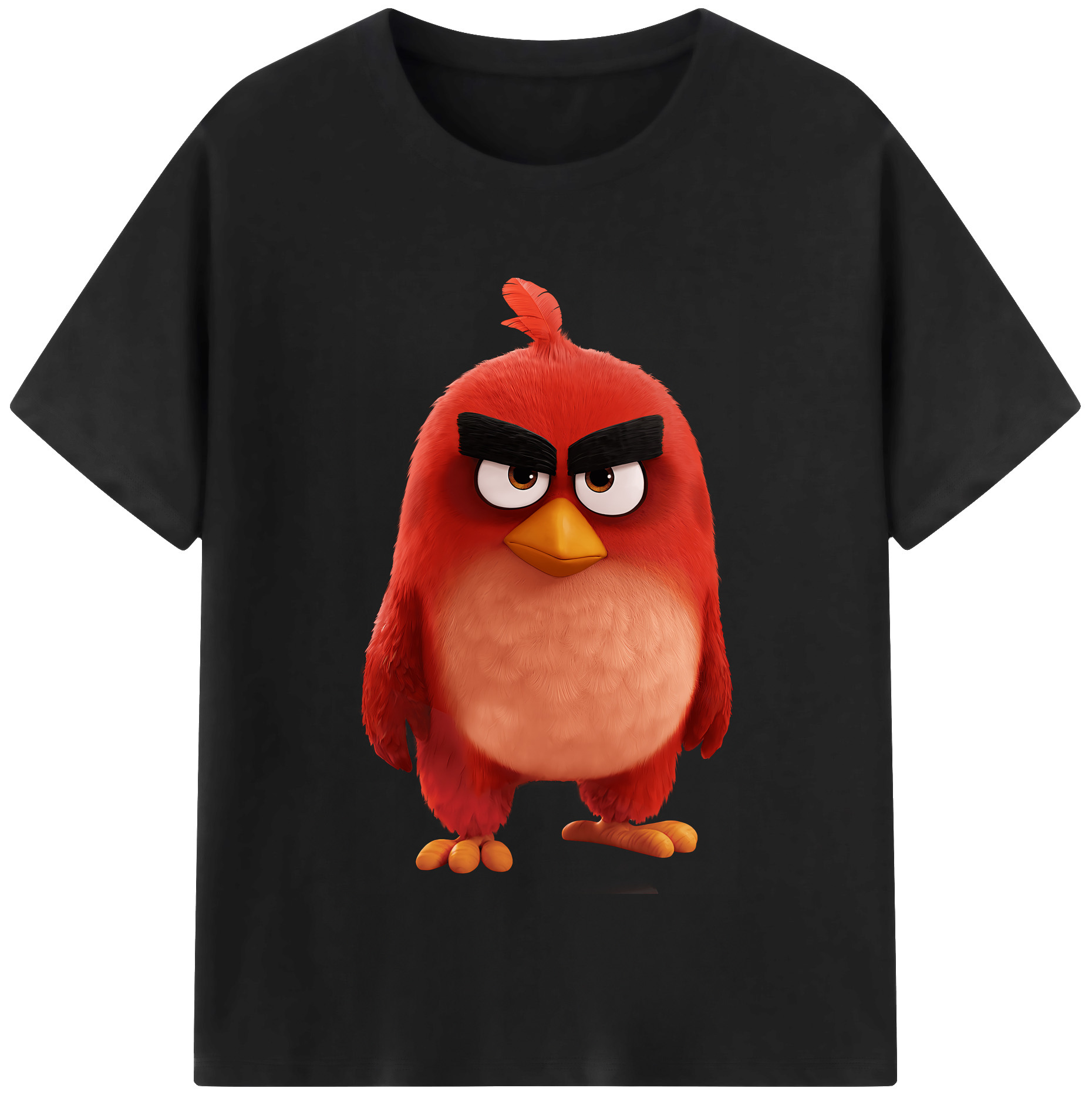 （画像用） Angry Birds アングリーバード 綿100％半袖Tシャツ（フロントプリント）