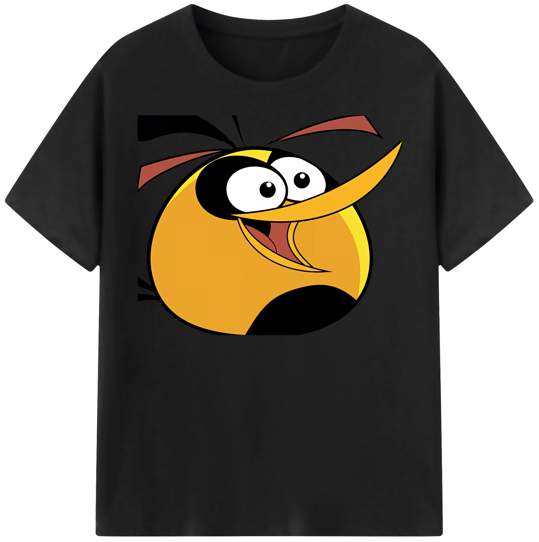 （画像用） Angry Birds アングリーバード 綿100％半袖Tシャツ（フロントプリント）