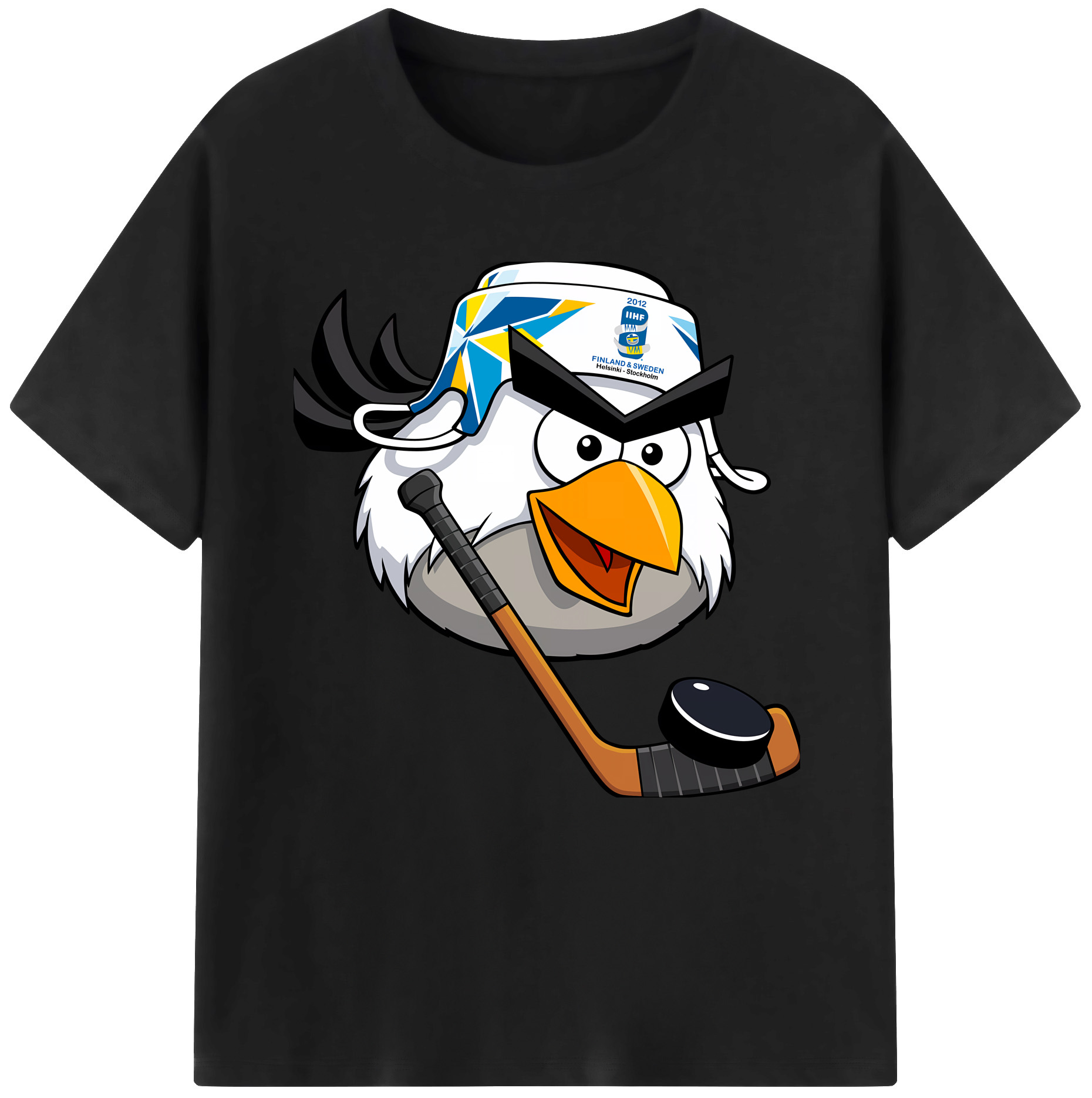 （画像用） Angry Birds アングリーバード 綿100％半袖Tシャツ（フロントプリント）