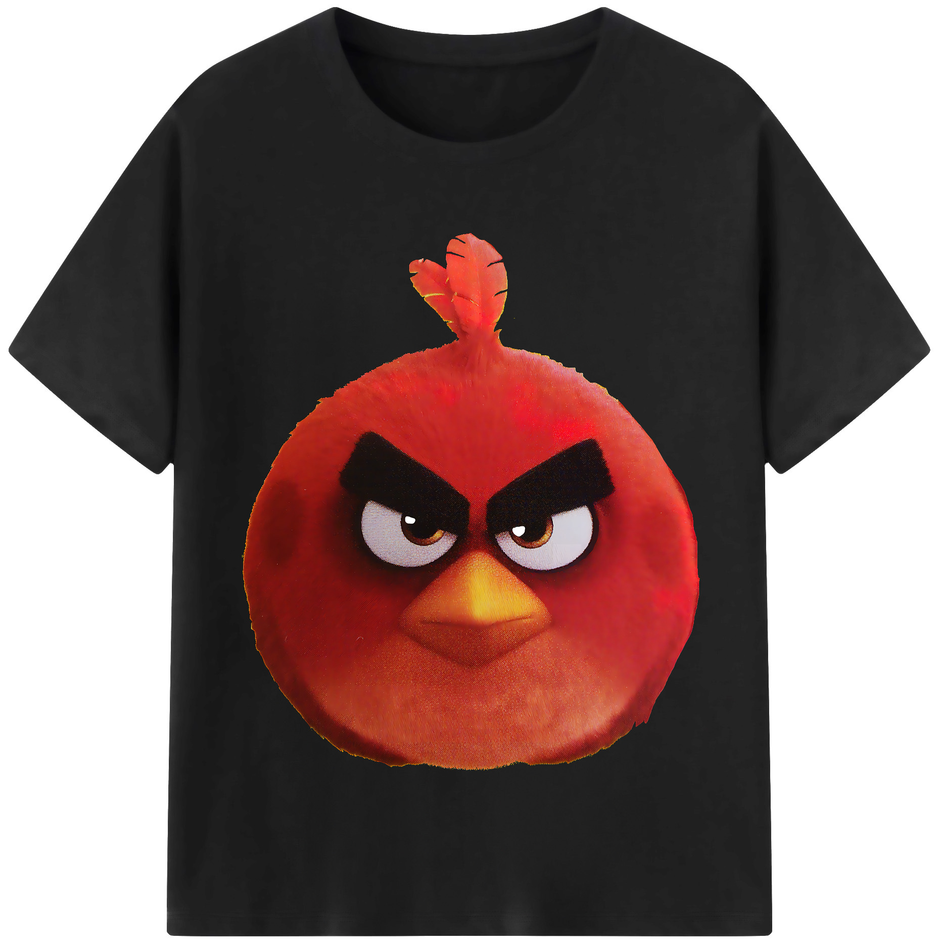 （画像用） Angry Birds アングリーバード 綿100％半袖Tシャツ（フロントプリント）