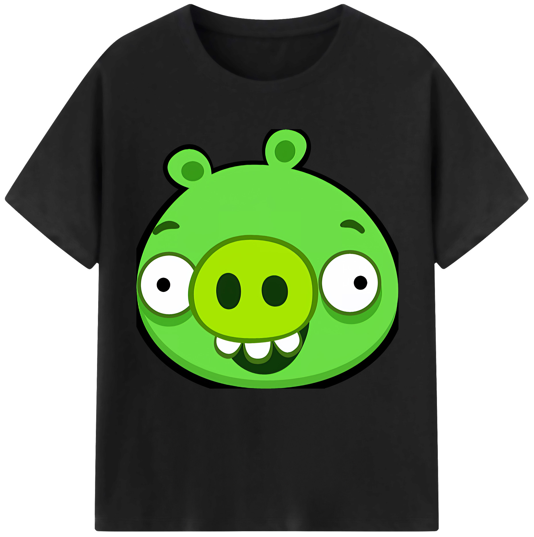 （画像用） Angry Birds アングリーバード 綿100％半袖Tシャツ（フロントプリント）