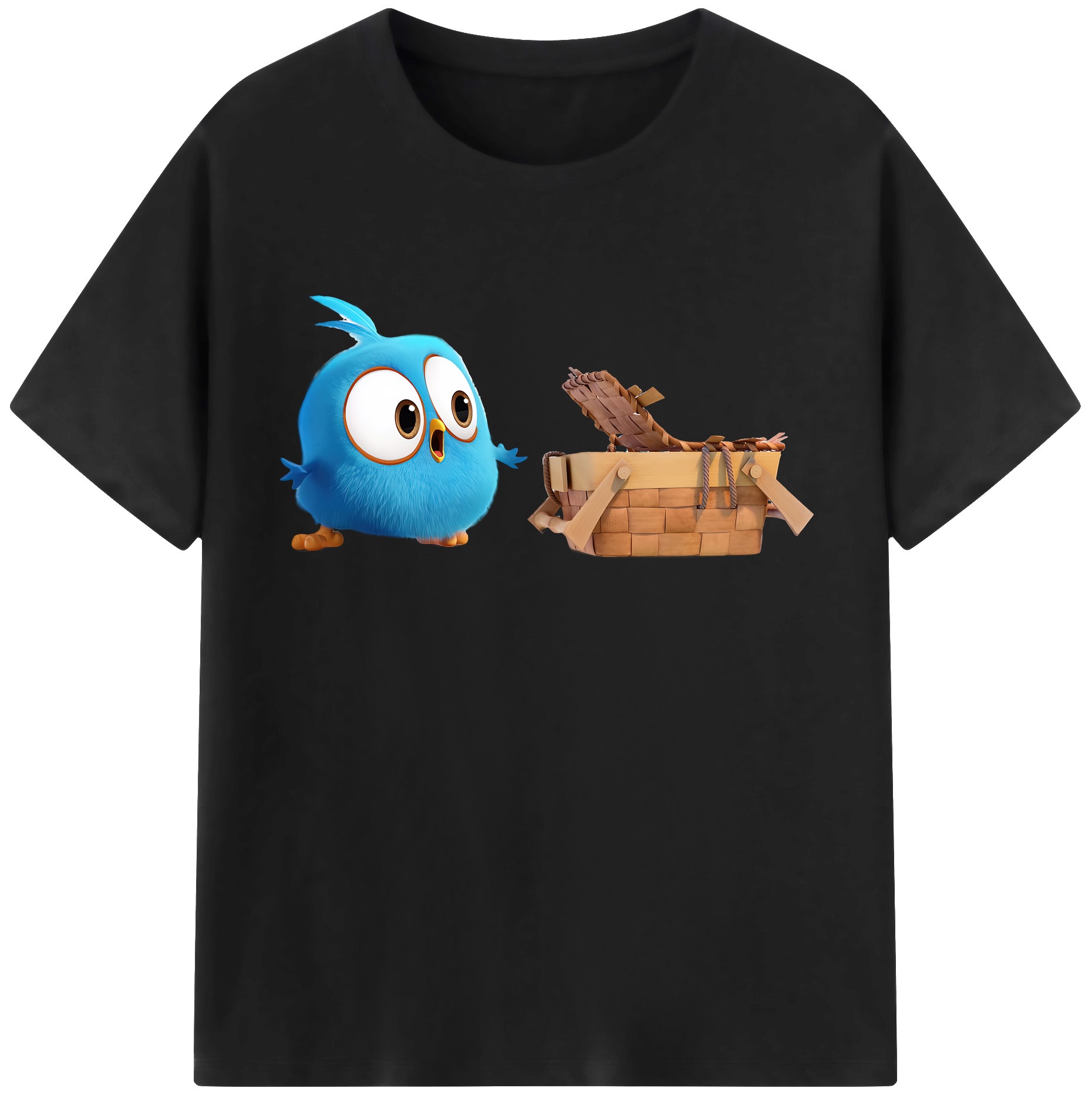 （画像用） Angry Birds アングリーバード 綿100％半袖Tシャツ（フロントプリント）