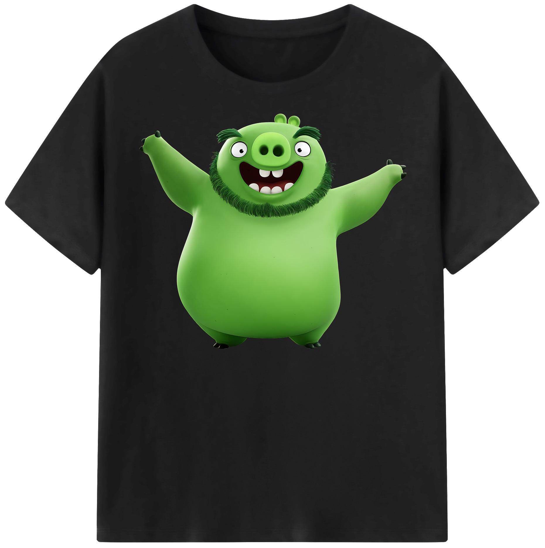 （画像用） Angry Birds アングリーバード 綿100％半袖Tシャツ（フロントプリント）