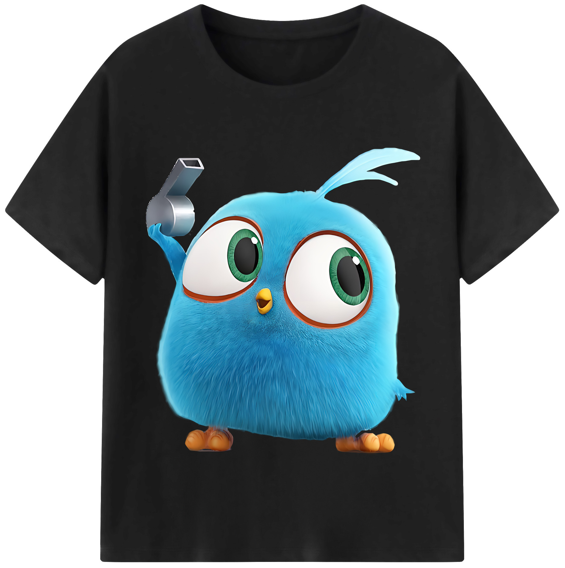 （画像用） Angry Birds アングリーバード 綿100％半袖Tシャツ（フロントプリント）
