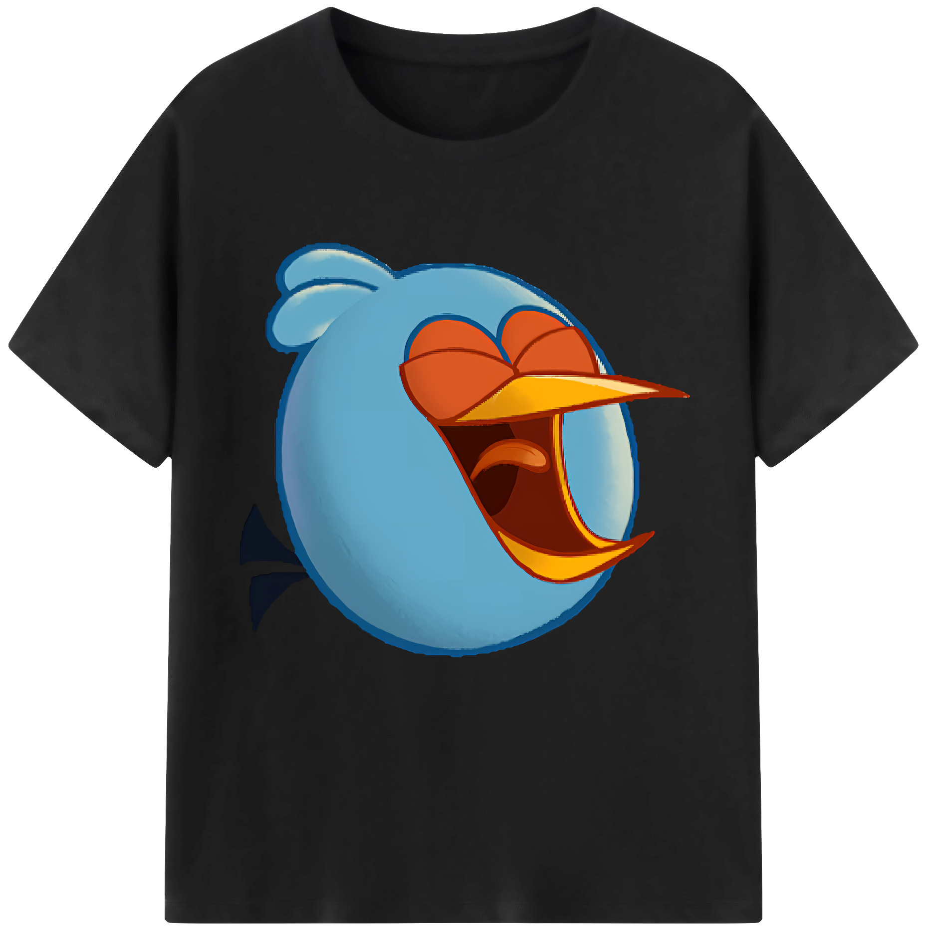 （画像用） Angry Birds アングリーバード 綿100％半袖Tシャツ（フロントプリント）