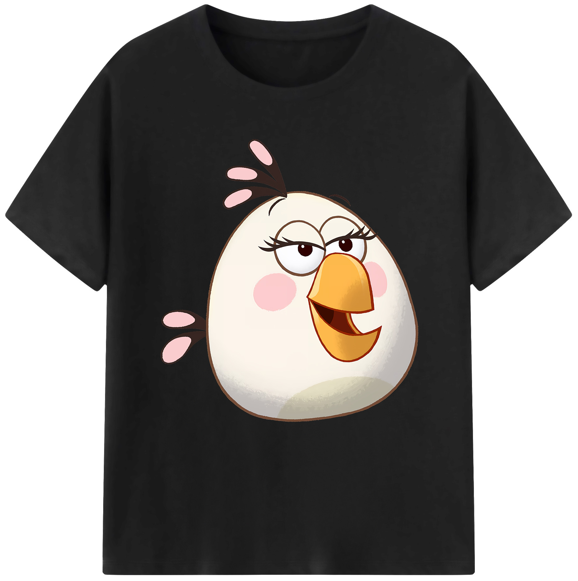 （画像用） Angry Birds アングリーバード 綿100％半袖Tシャツ（フロントプリント）