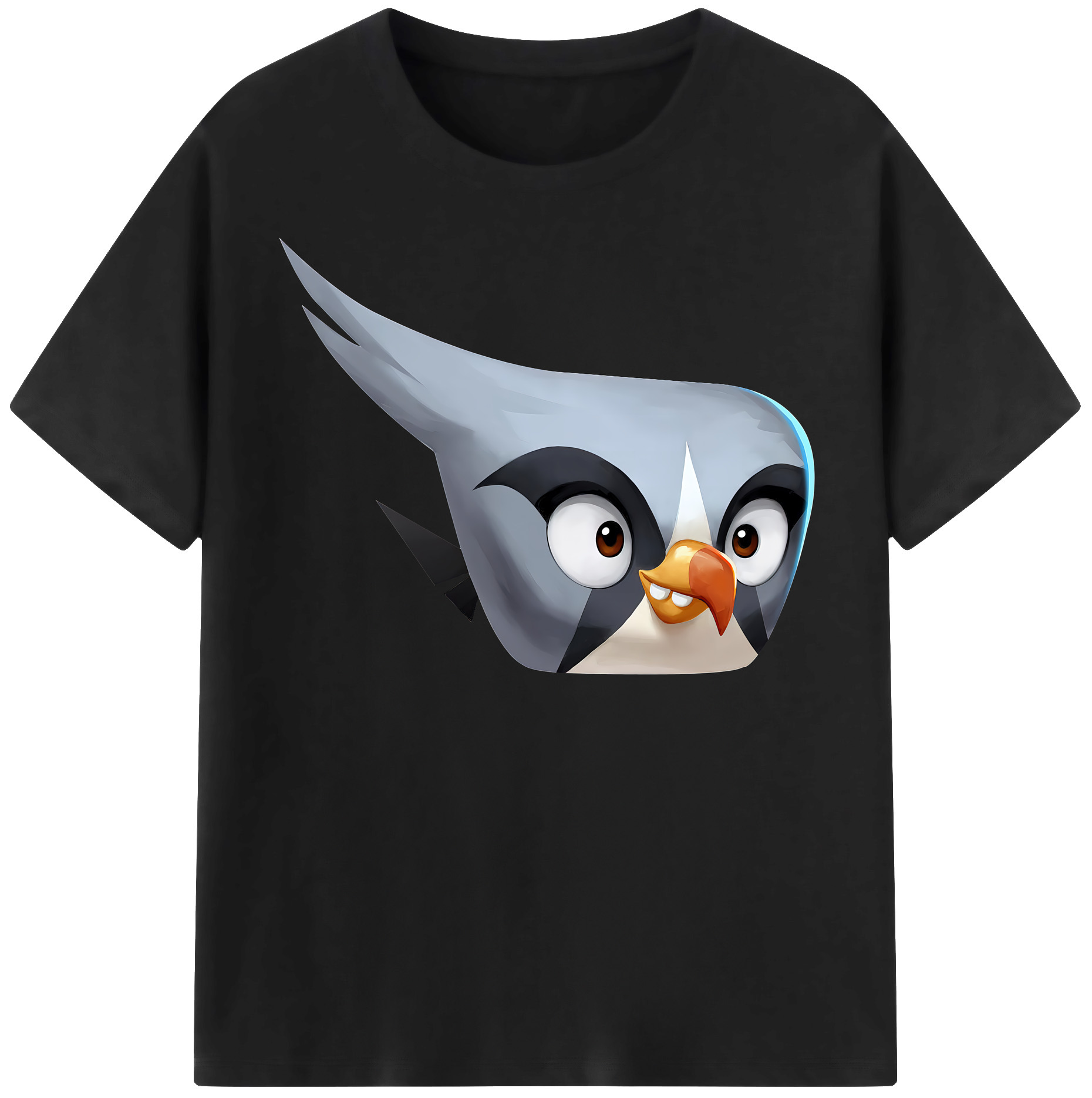 （画像用） Angry Birds アングリーバード 綿100％半袖Tシャツ（フロントプリント）
