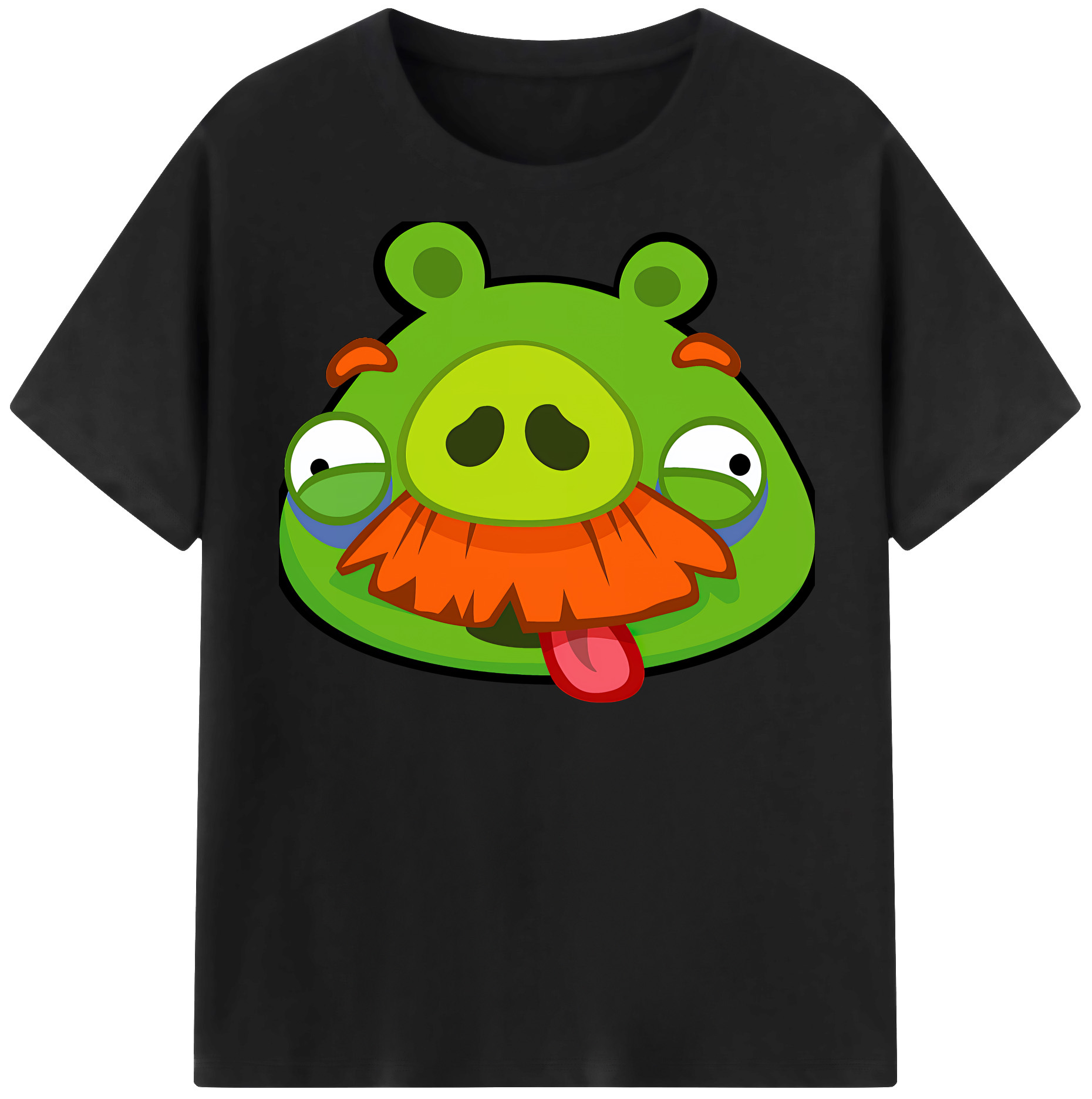 （画像用） Angry Birds アングリーバード 綿100％半袖Tシャツ（フロントプリント）