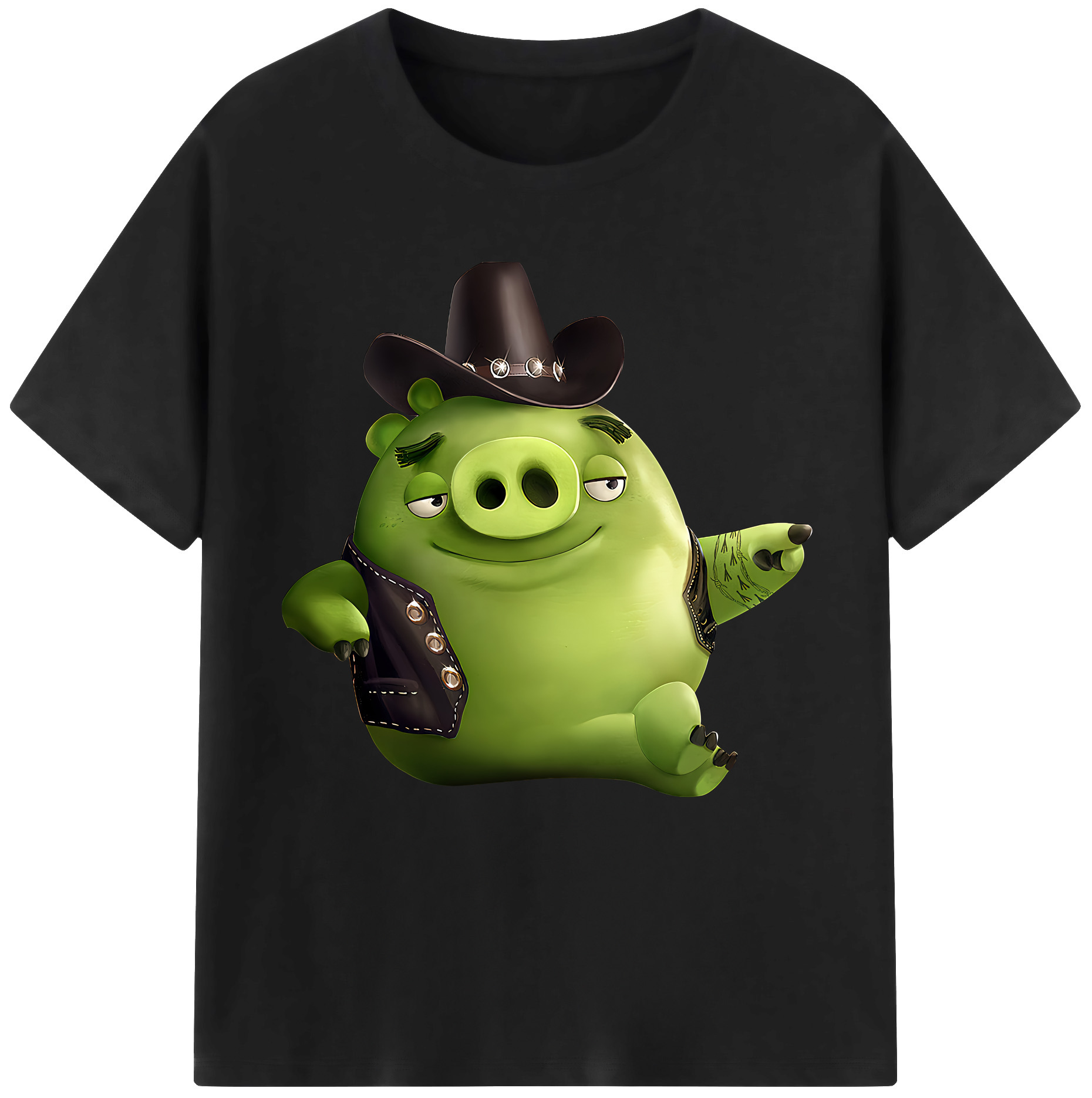 （画像用） Angry Birds アングリーバード 綿100％半袖Tシャツ（フロントプリント）