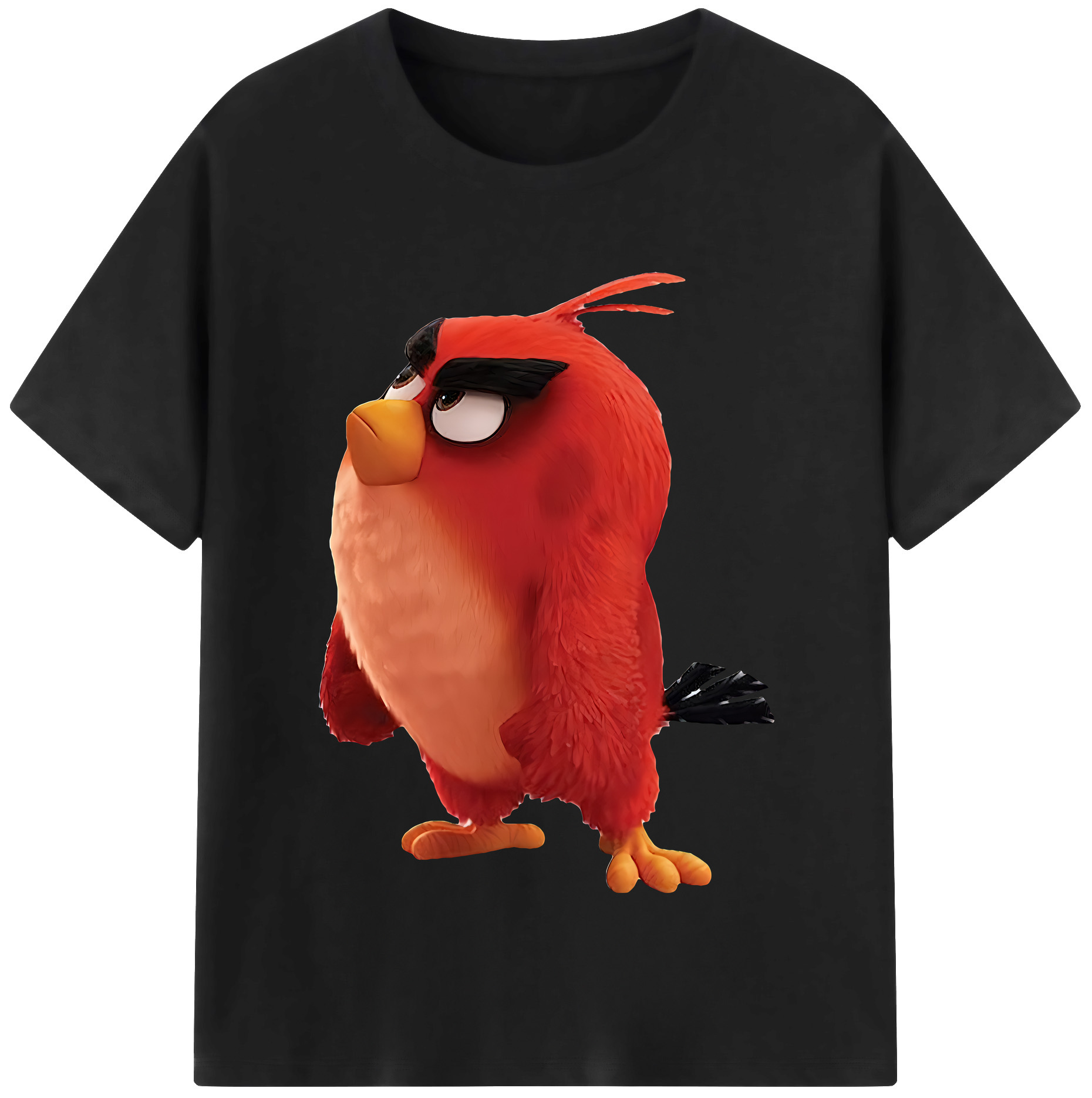 （画像用） Angry Birds アングリーバード 綿100％半袖Tシャツ（フロントプリント）