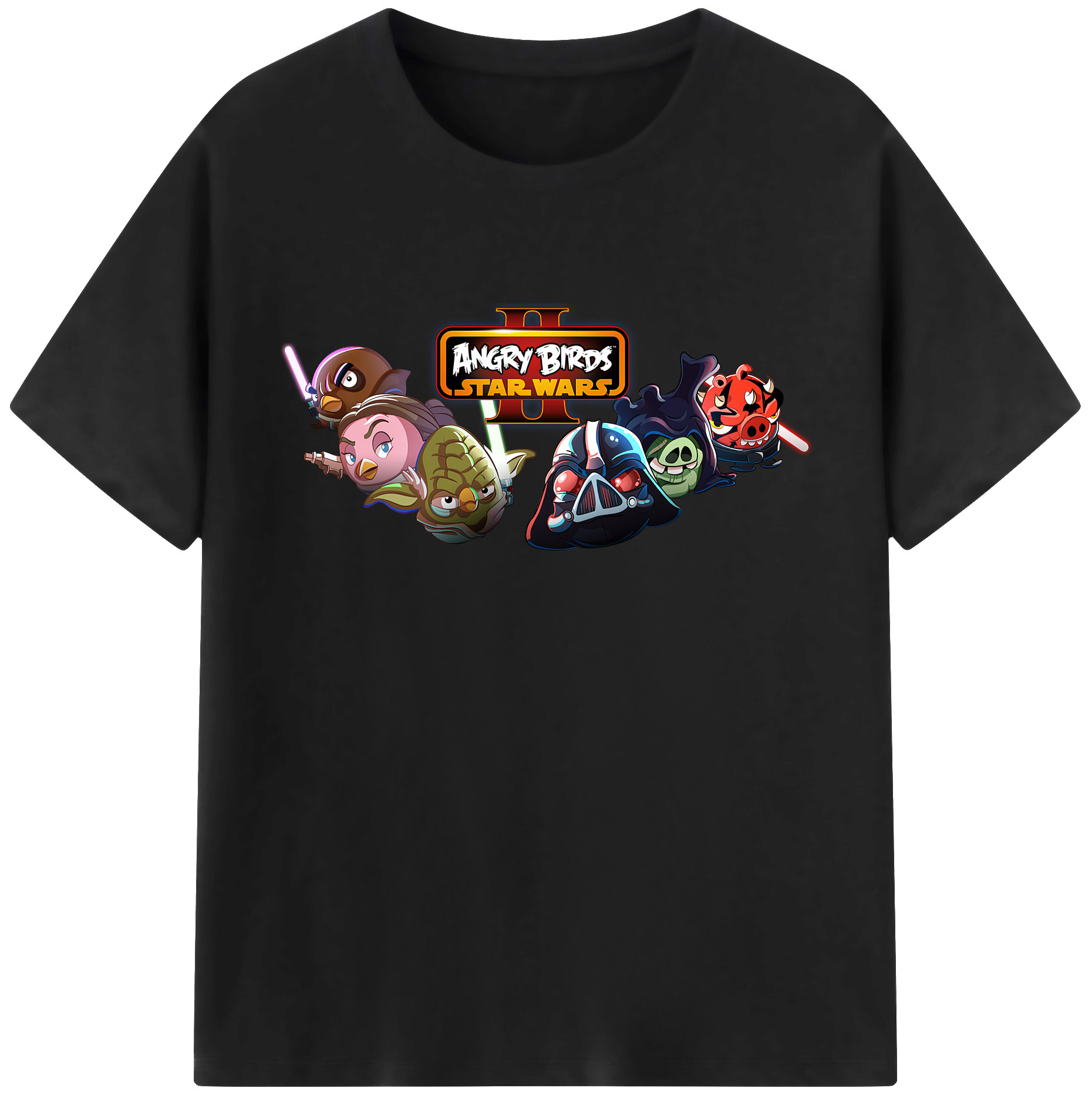 （画像用） Angry Birds アングリーバード 綿100％半袖Tシャツ（フロントプリント）