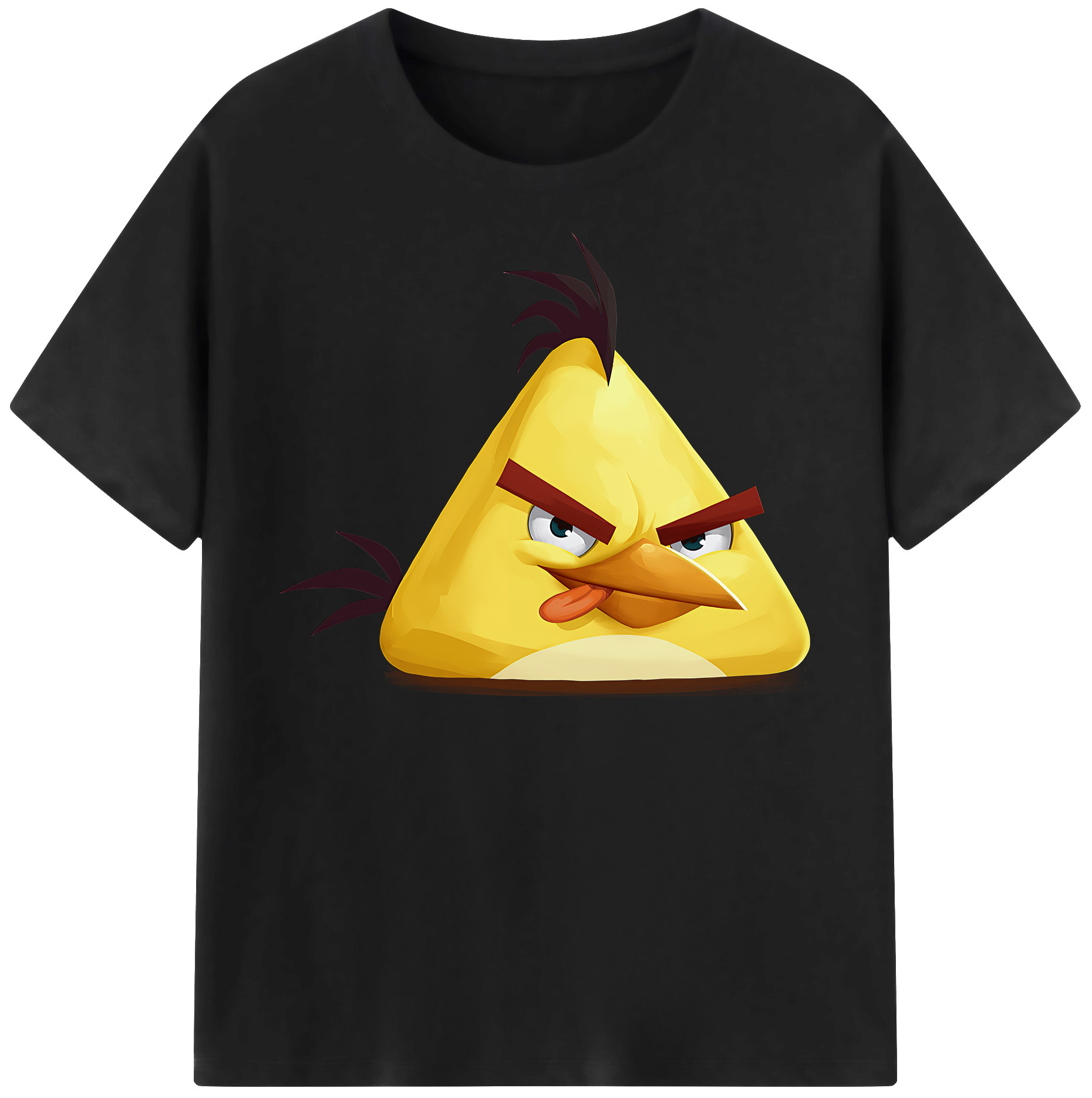 （画像用） Angry Birds アングリーバード 綿100％半袖Tシャツ（フロントプリント）