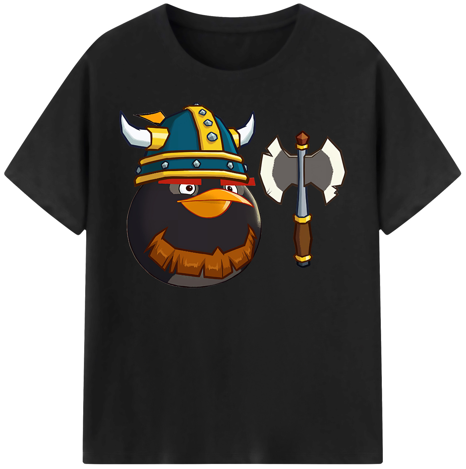 （画像用） Angry Birds アングリーバード 綿100％半袖Tシャツ（フロントプリント）