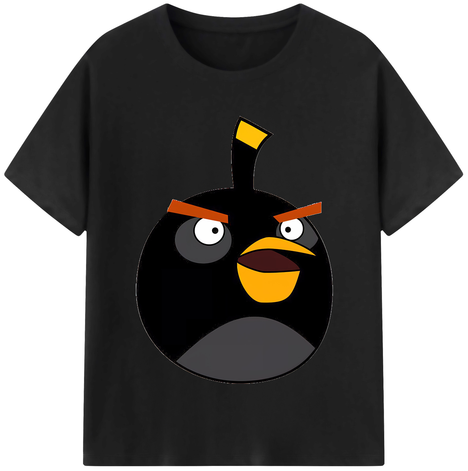 （画像用） Angry Birds アングリーバード 綿100％半袖Tシャツ（フロントプリント）