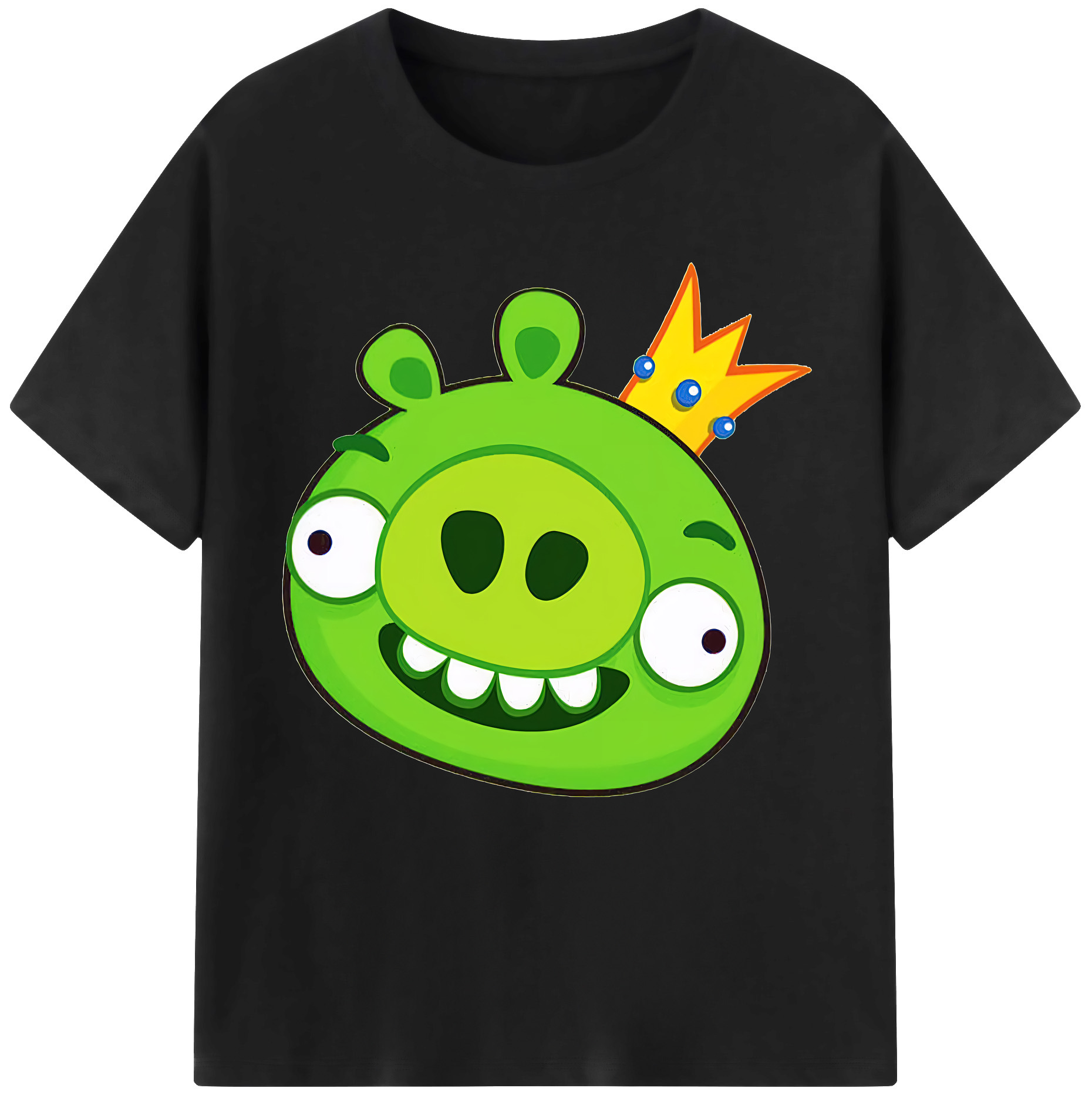 （画像用） Angry Birds アングリーバード 綿100％半袖Tシャツ（フロントプリント）