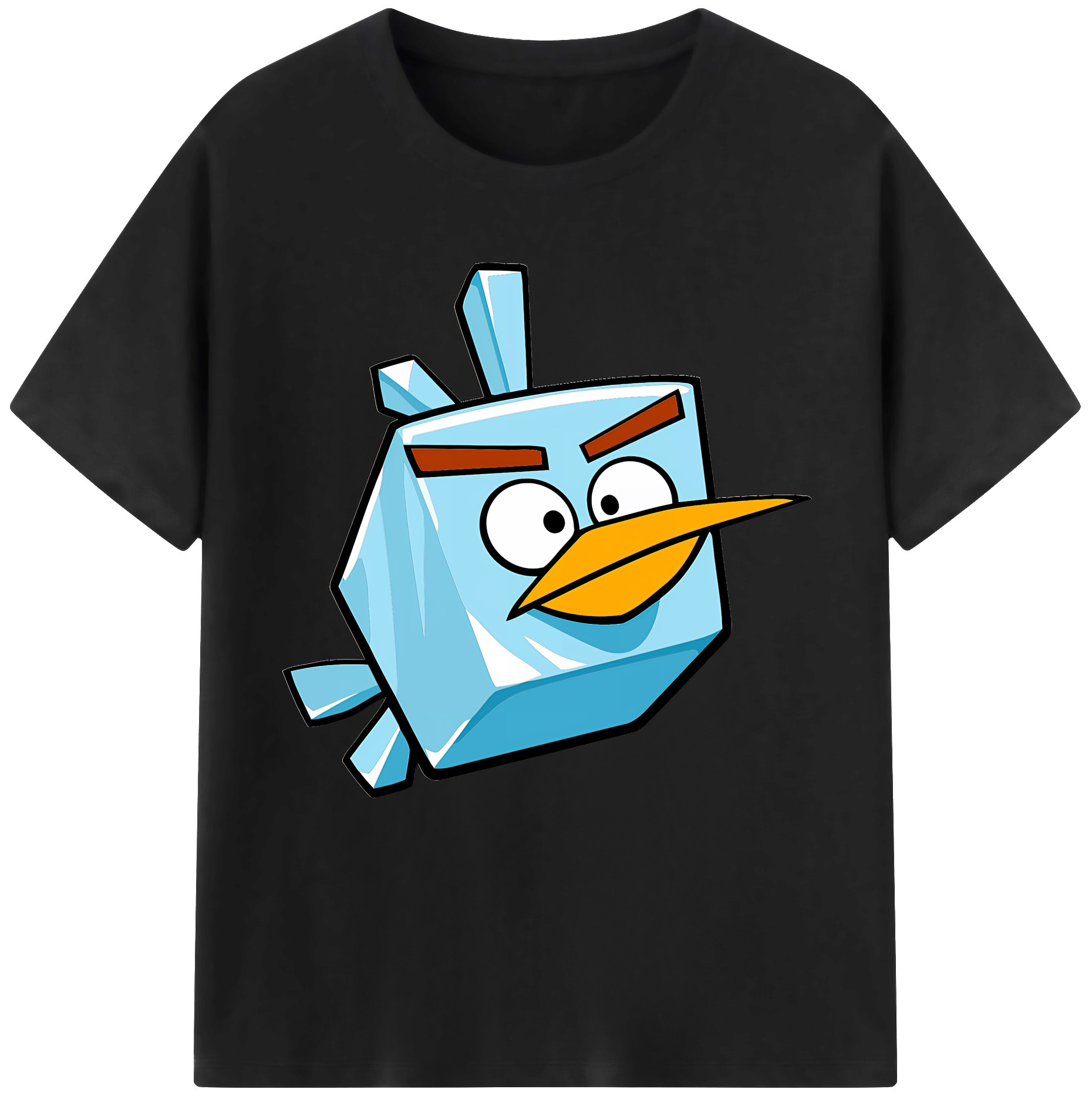 （画像用） Angry Birds アングリーバード 綿100％半袖Tシャツ（フロントプリント）
