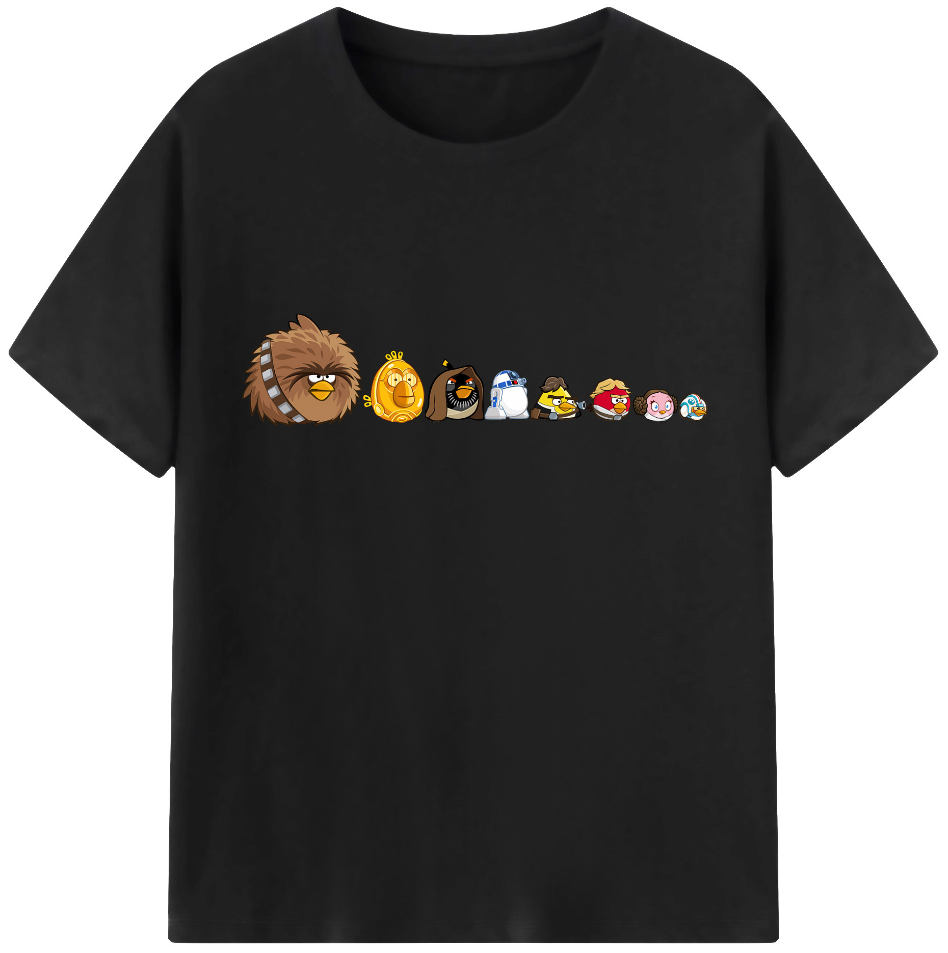 （画像用） Angry Birds アングリーバード 綿100％半袖Tシャツ（フロントプリント）