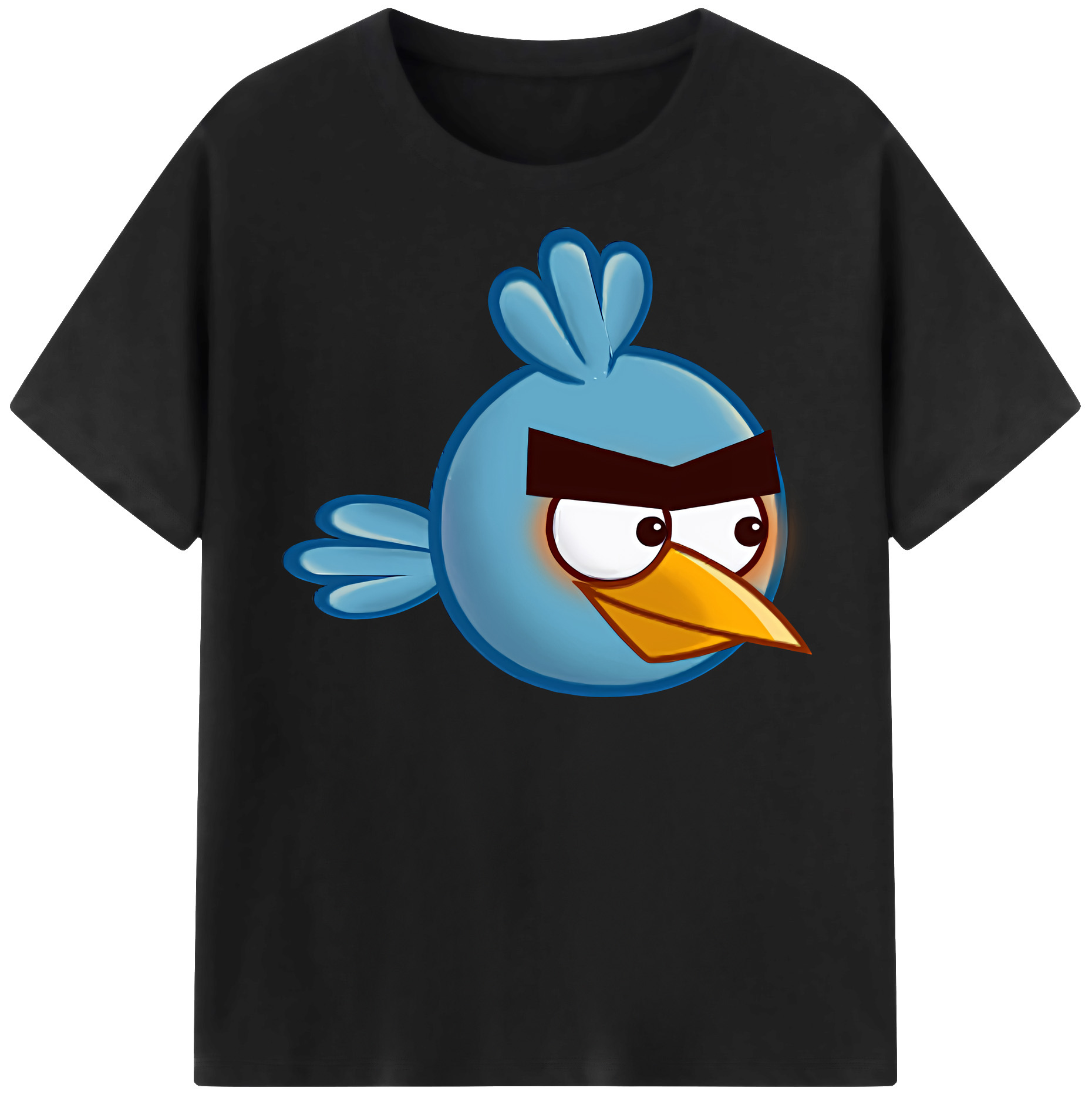（画像用） Angry Birds アングリーバード 綿100％半袖Tシャツ（フロントプリント）