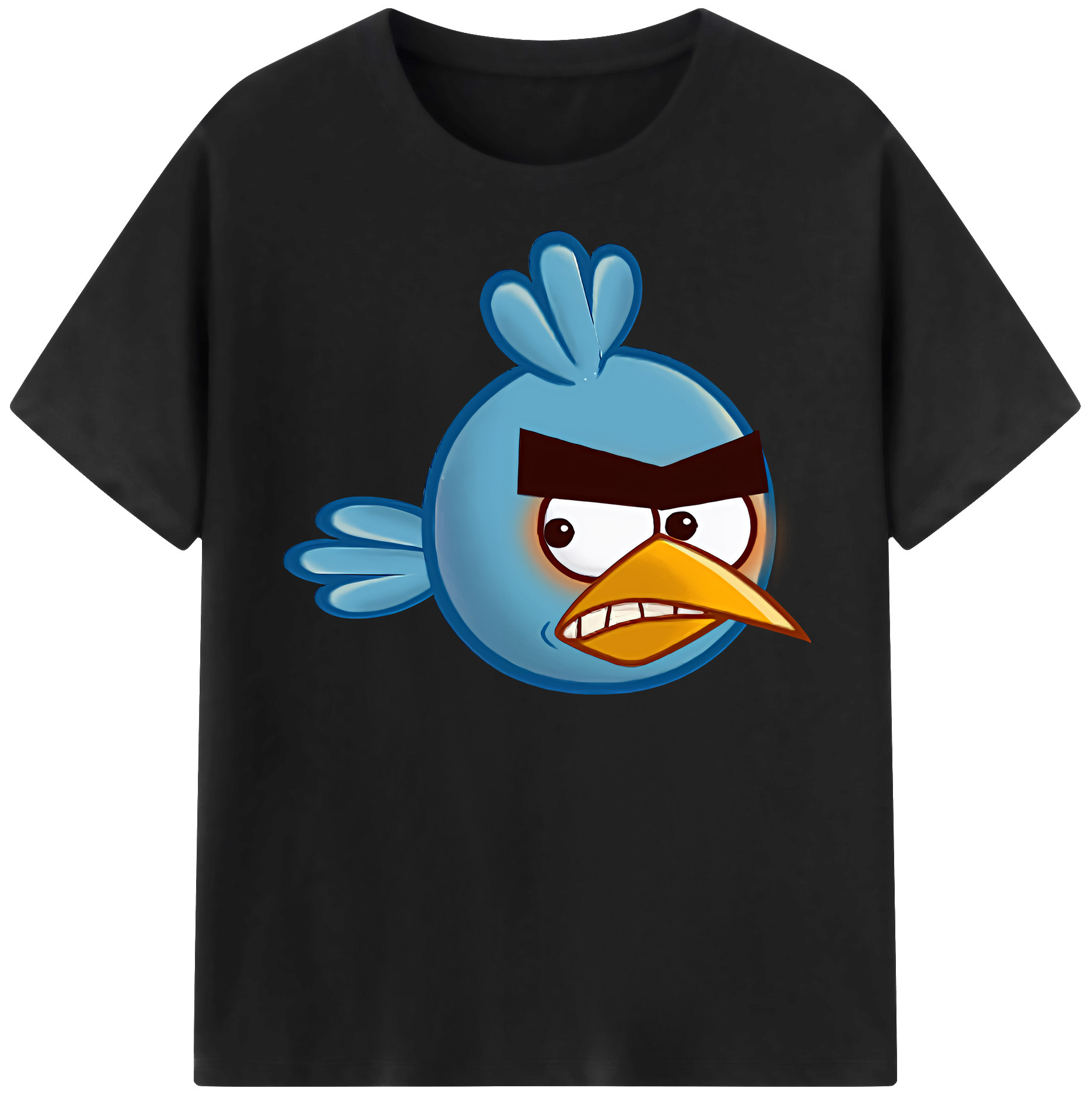 （画像用） Angry Birds アングリーバード 綿100％半袖Tシャツ（フロントプリント）