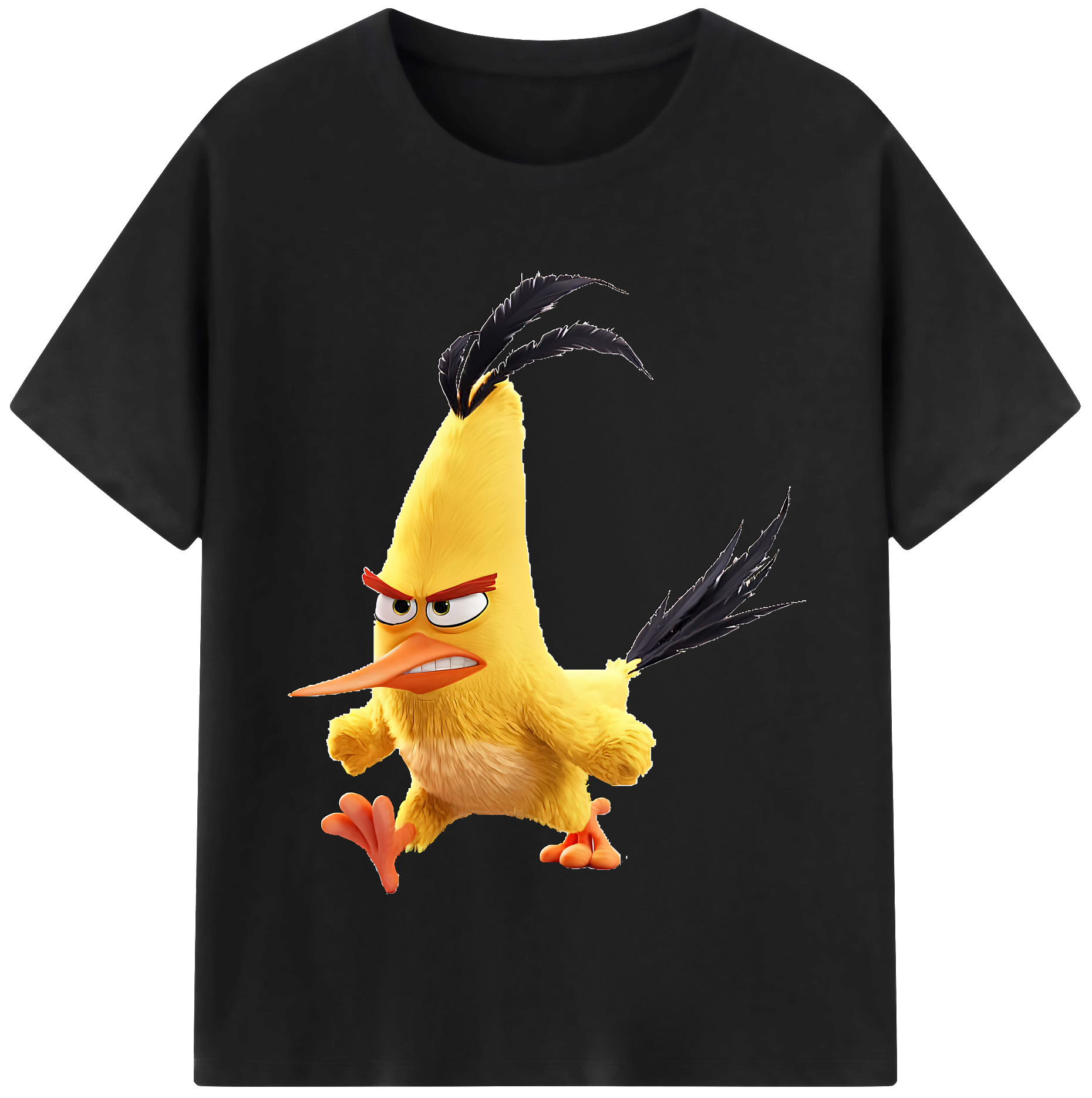 （画像用） Angry Birds アングリーバード 綿100％半袖Tシャツ（フロントプリント）